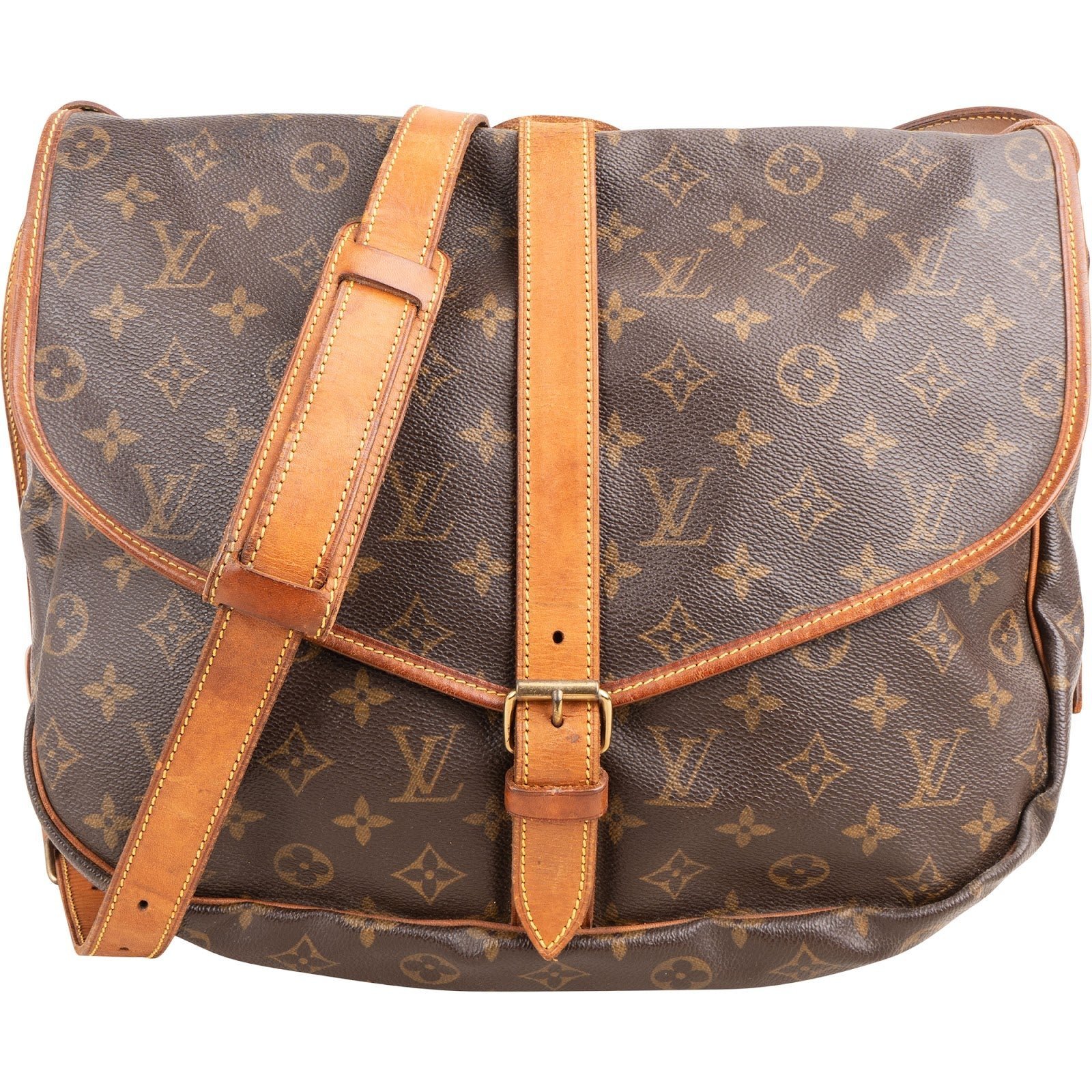 Louis Vuitton Saumur leather handbag
