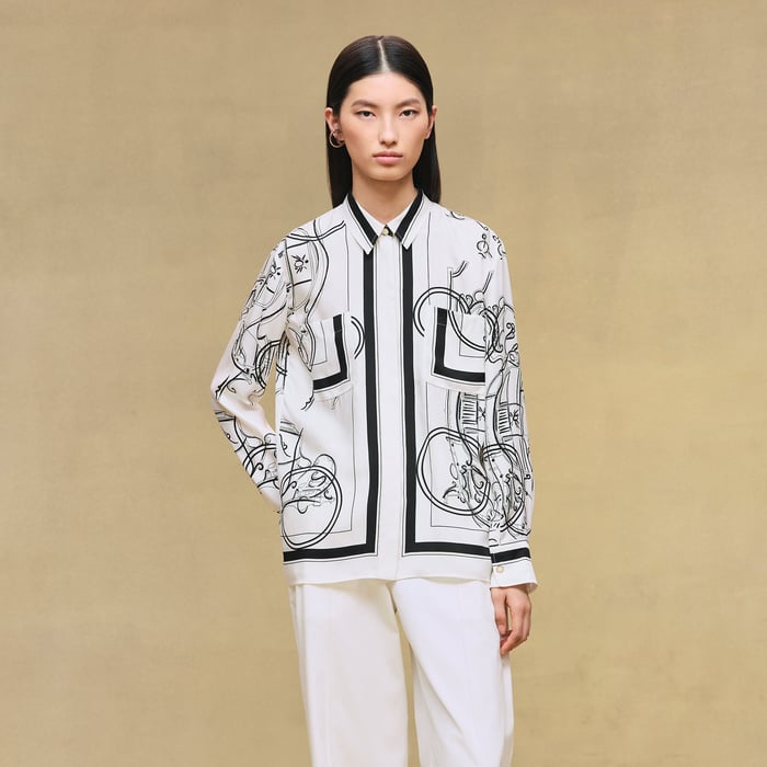 Blanc Nacre "Ex-libris a Main Levee" Classic Shirt