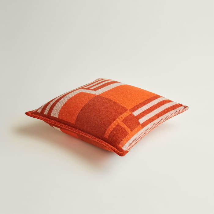 Tangerine Ithaque Pillow