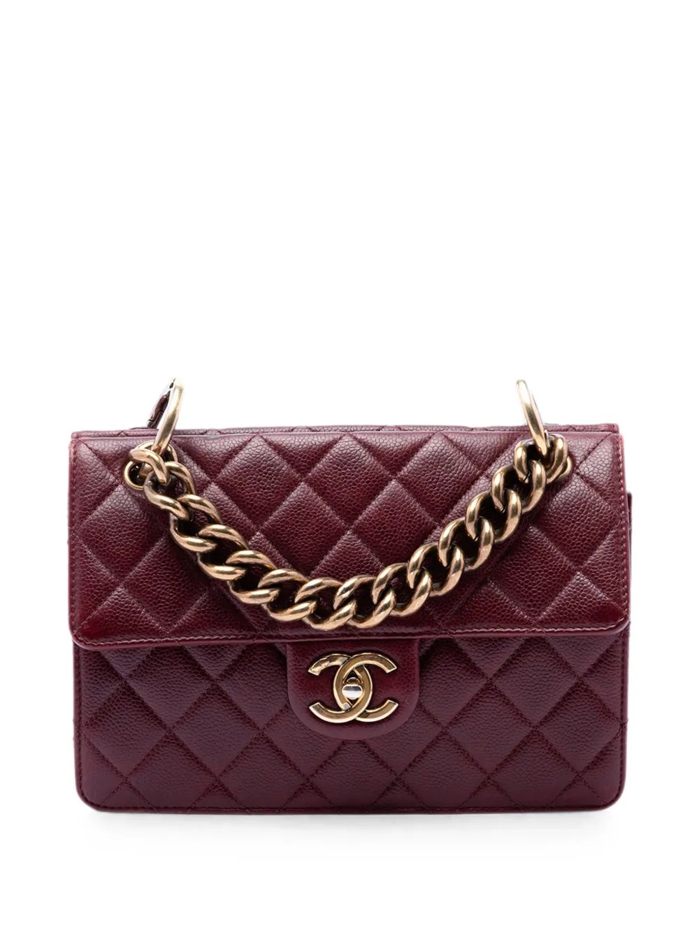 2013-2014 Paris-Edinburgh caviar flap shoulder bag