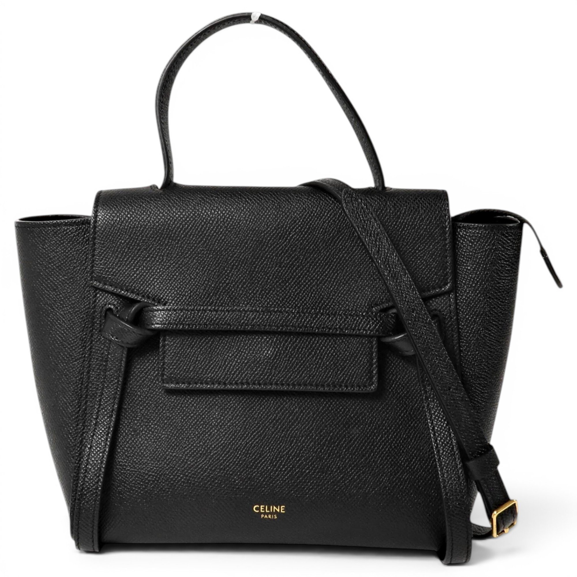 Belt leather handbag