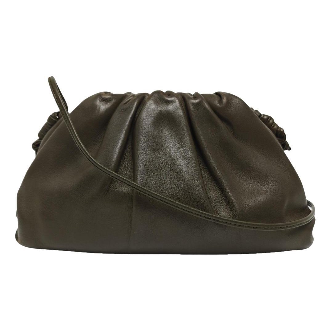 Pouch leather handbag