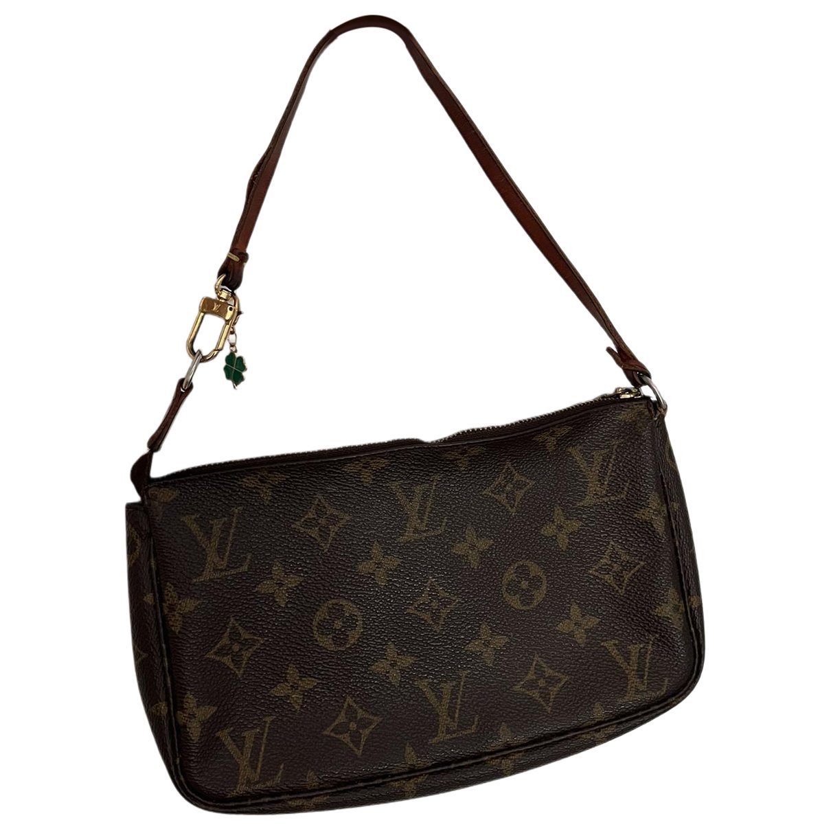 Leather clutch bag