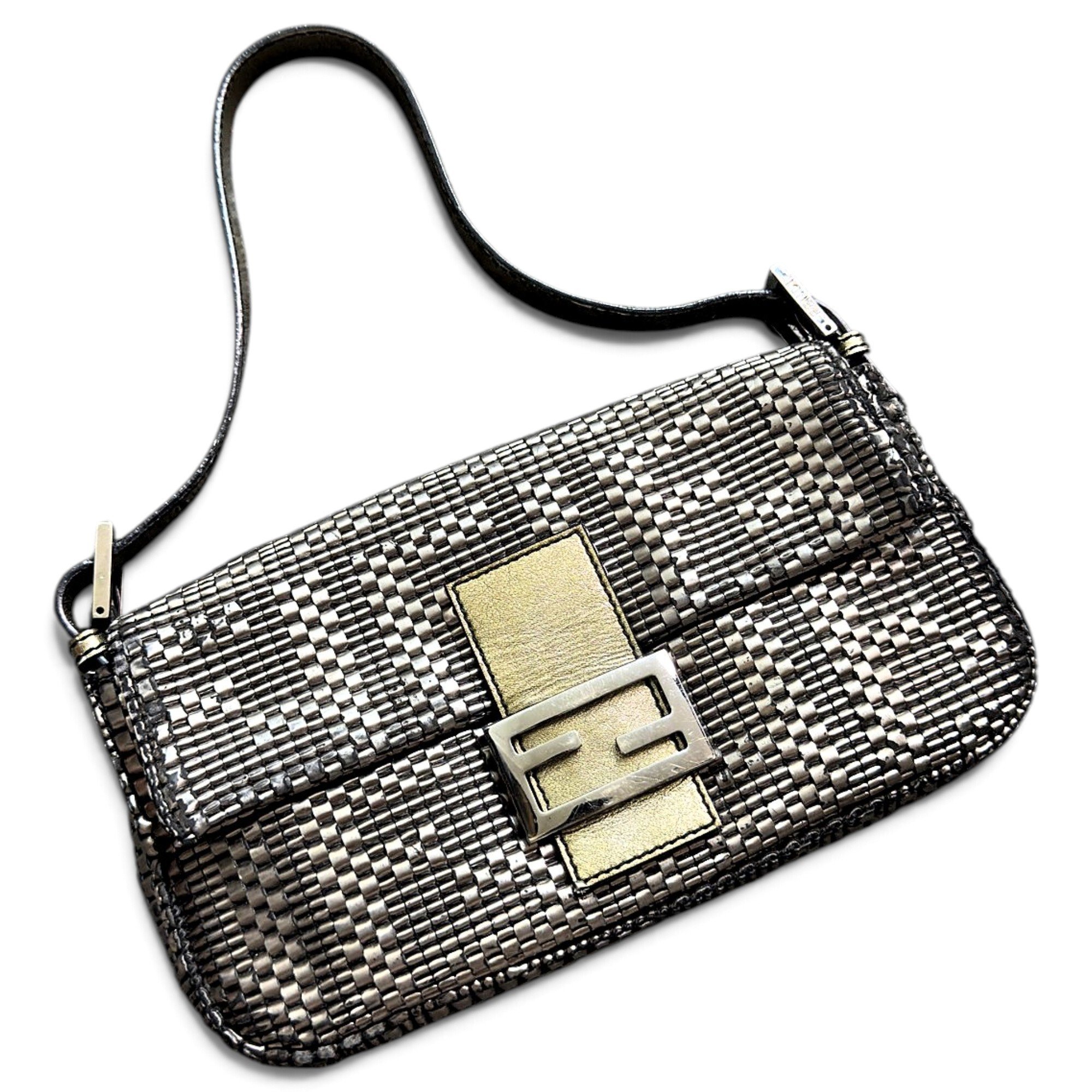 Baguette leather handbag