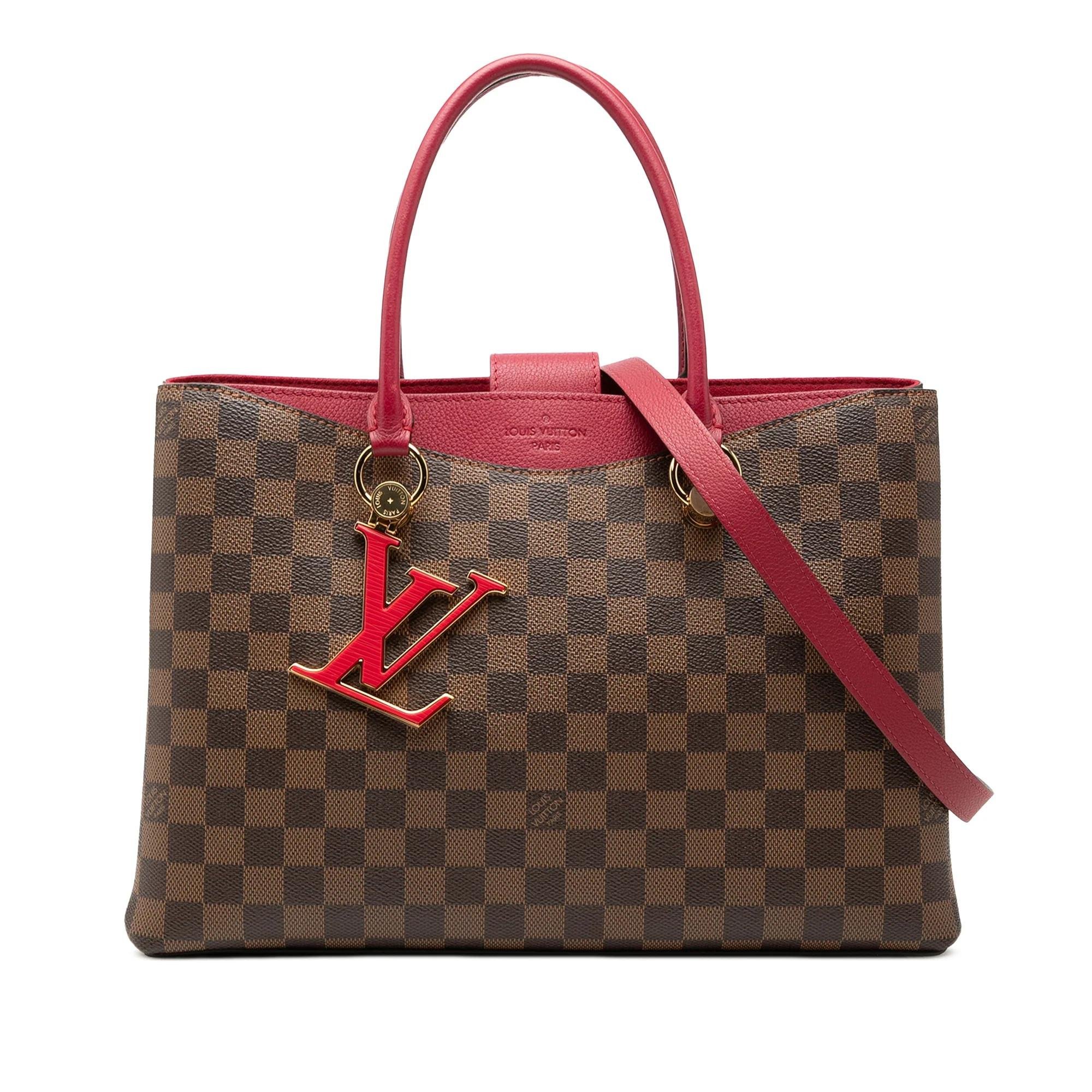 LV Riverside leather satchel