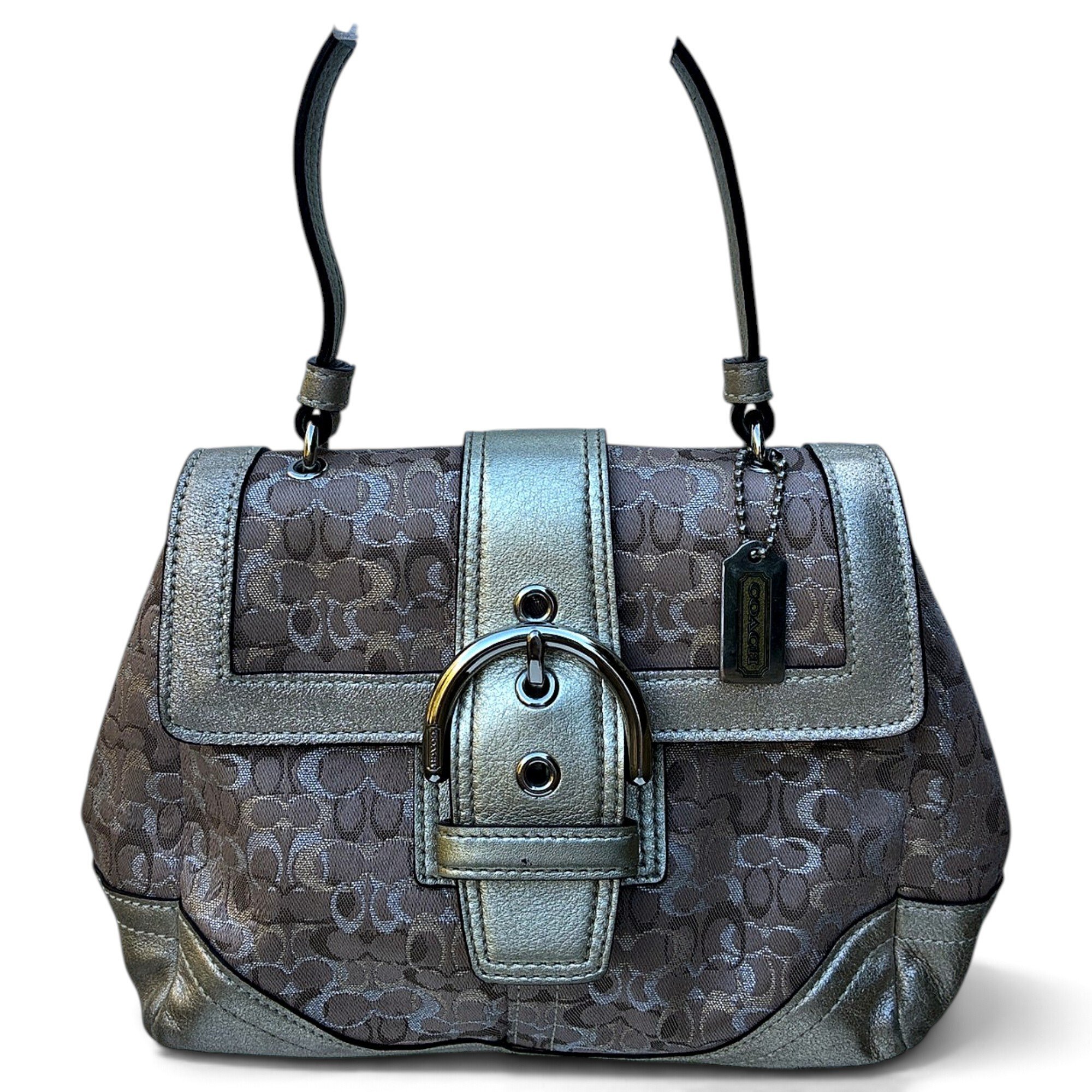 Coach Signature Sufflette cloth handbag