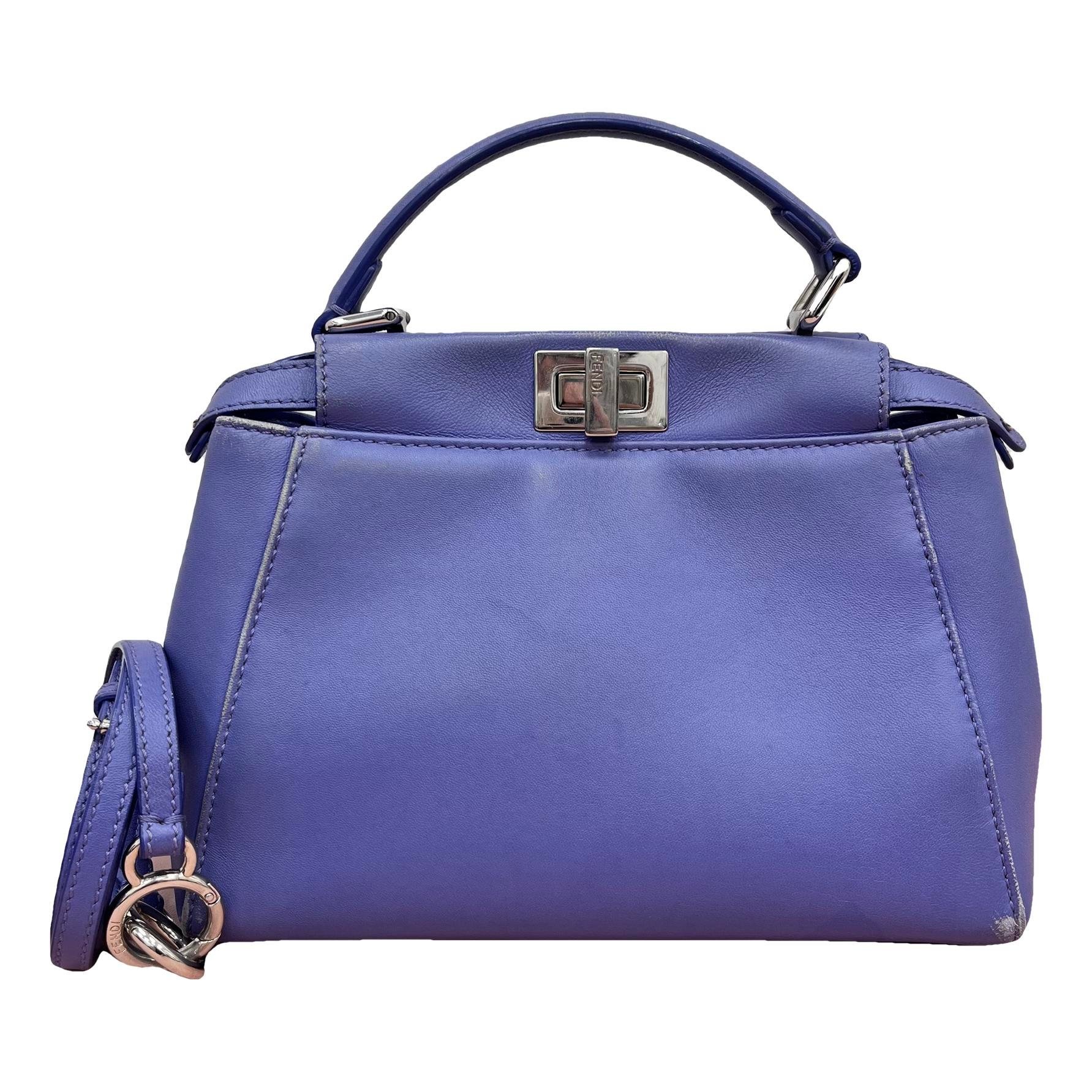 Peekaboo leather handbag