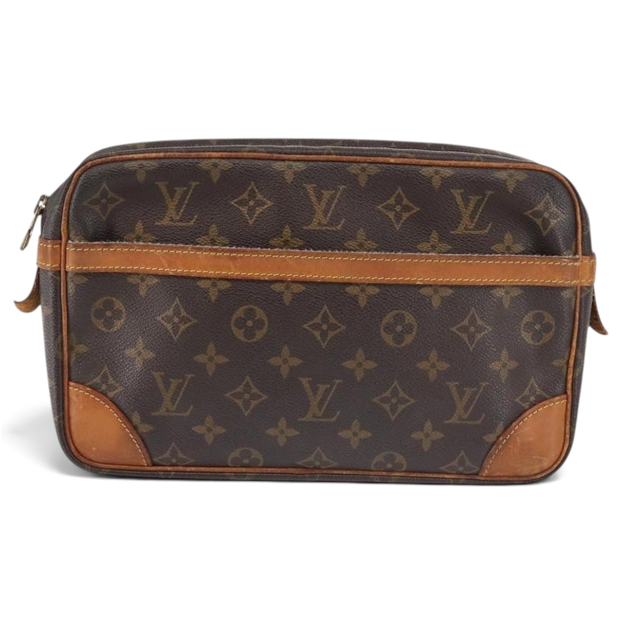 Leather clutch bag