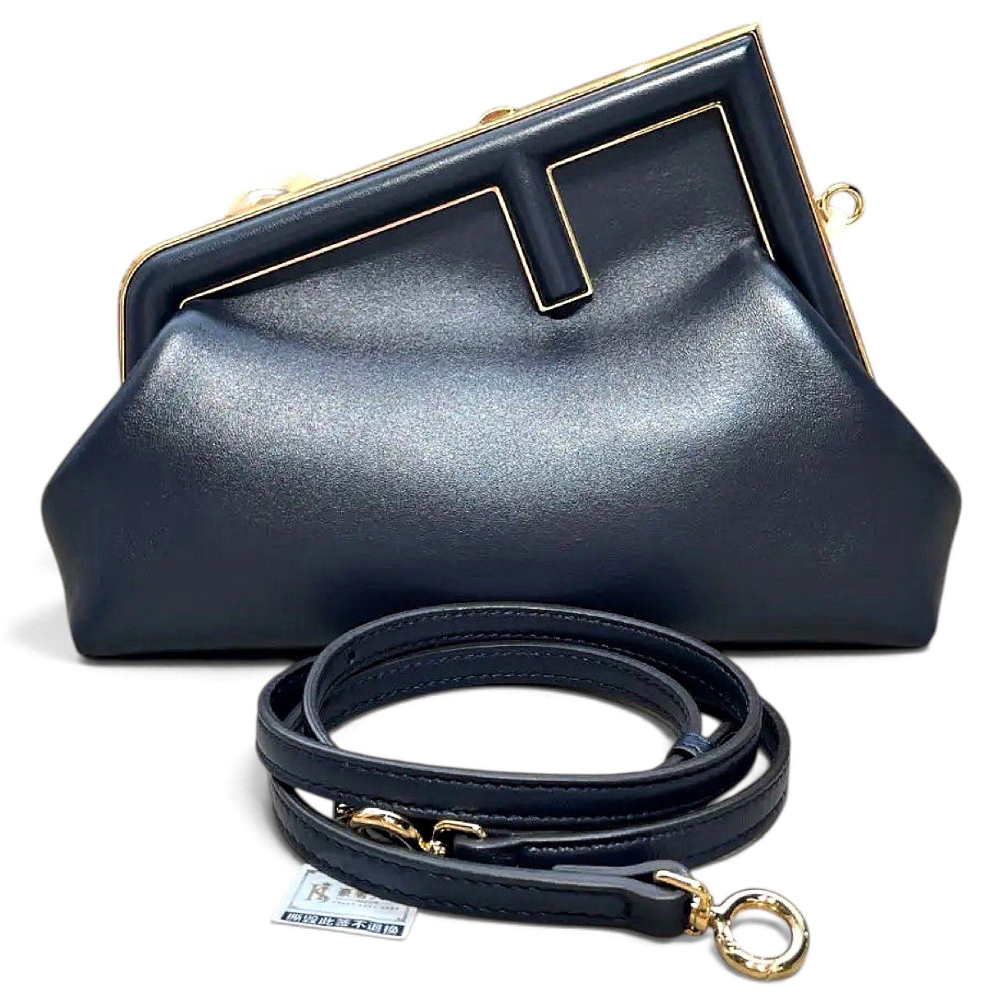 First leather handbag