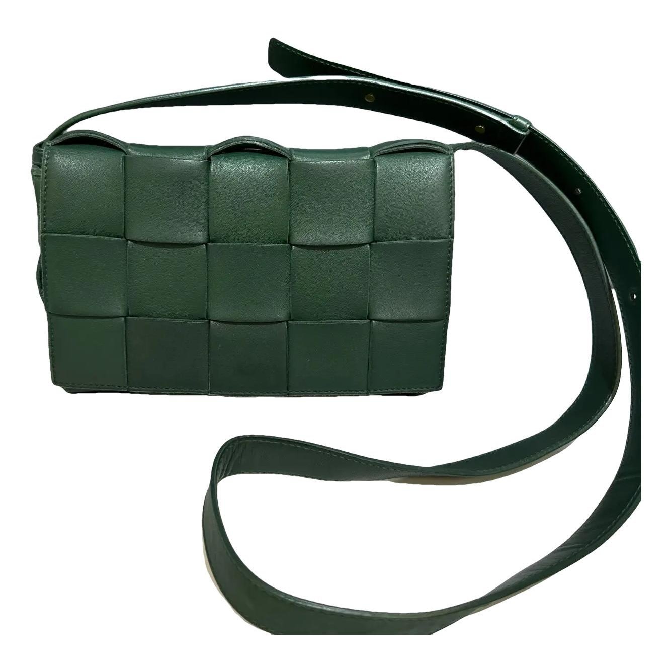 Cassette leather crossbody bag