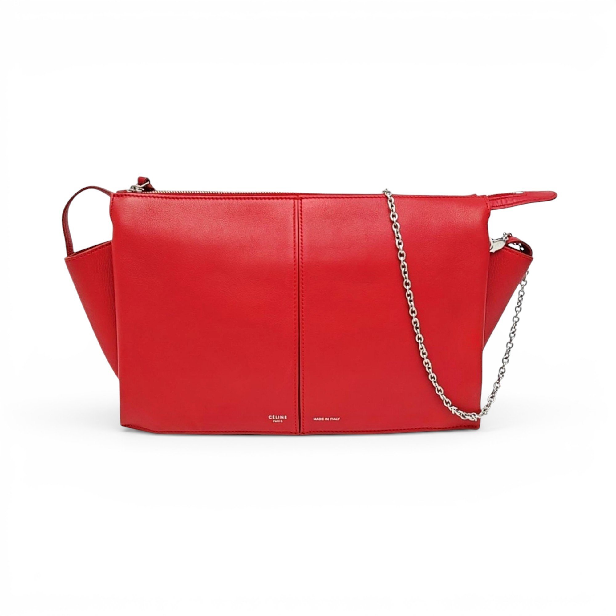 Tri-Fold leather crossbody bag