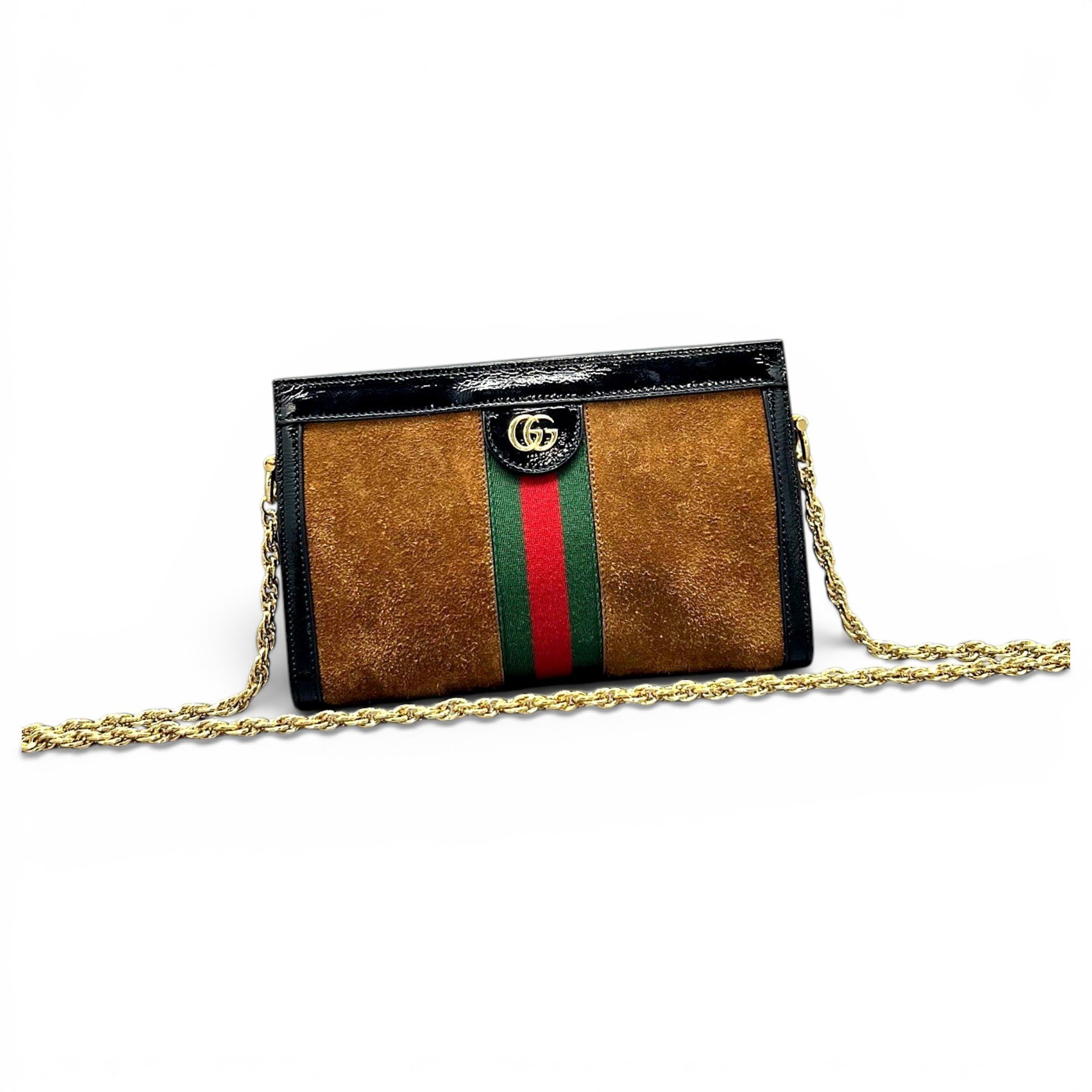 Ophidia Chain leather handbag