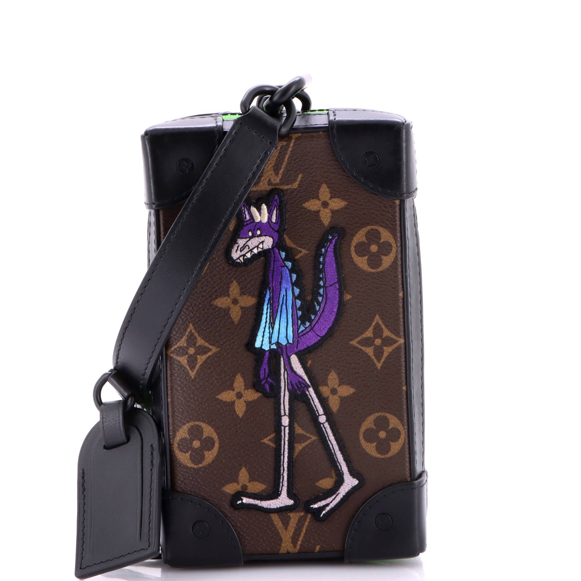 Soft Trunk Phone Box Monogram Canvas with LV Friends Patch