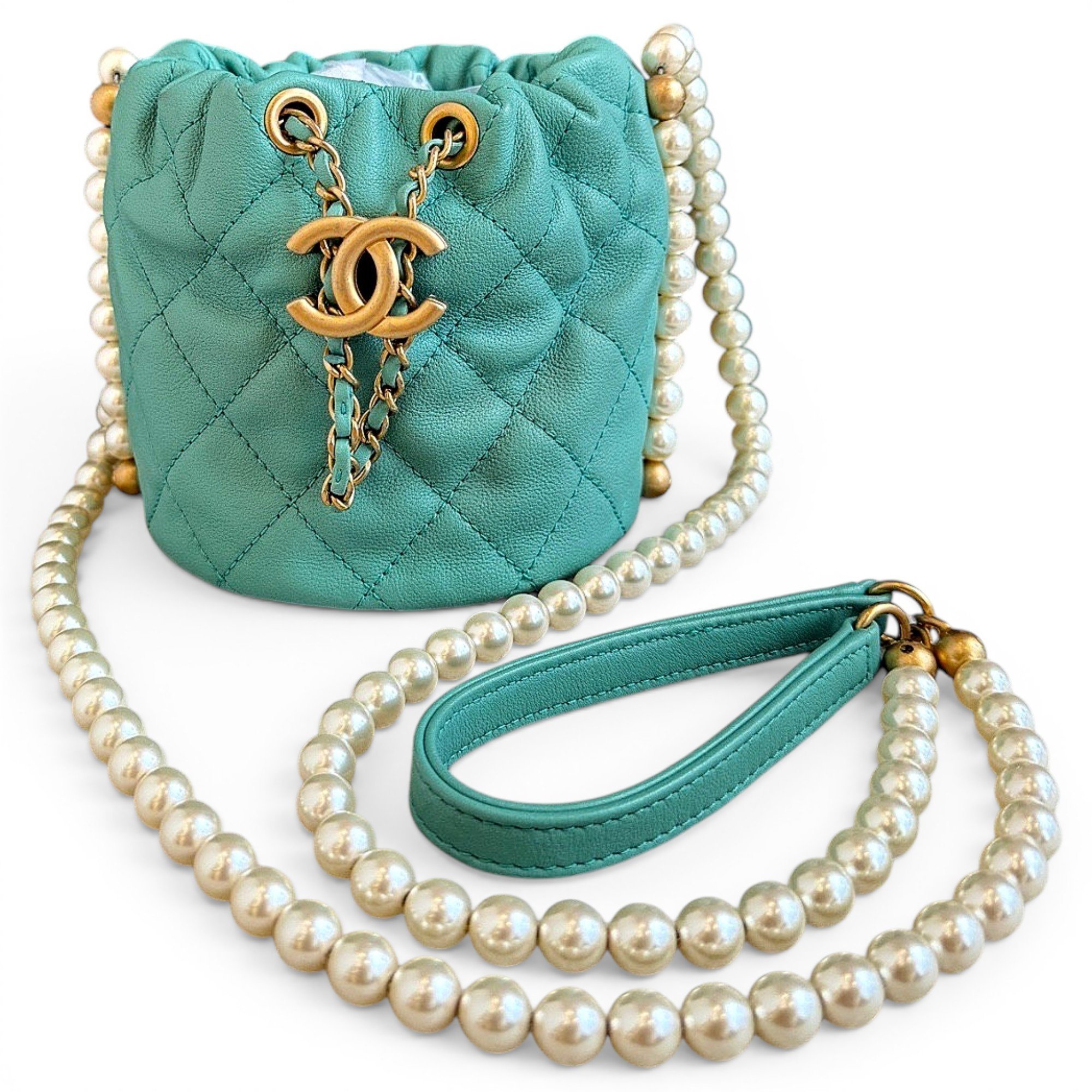 Trendy CC Vanity leather handbag