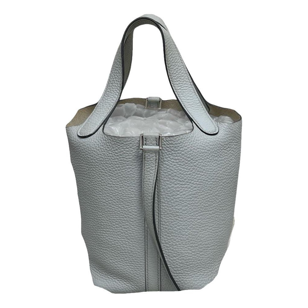 Picotin leather tote