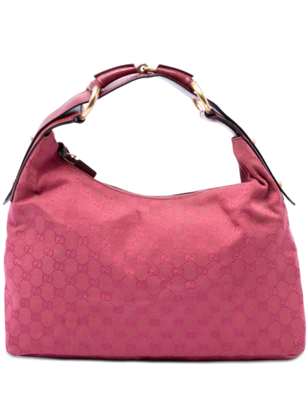 2000-2015 GG Canvas Horsebit hobo bag