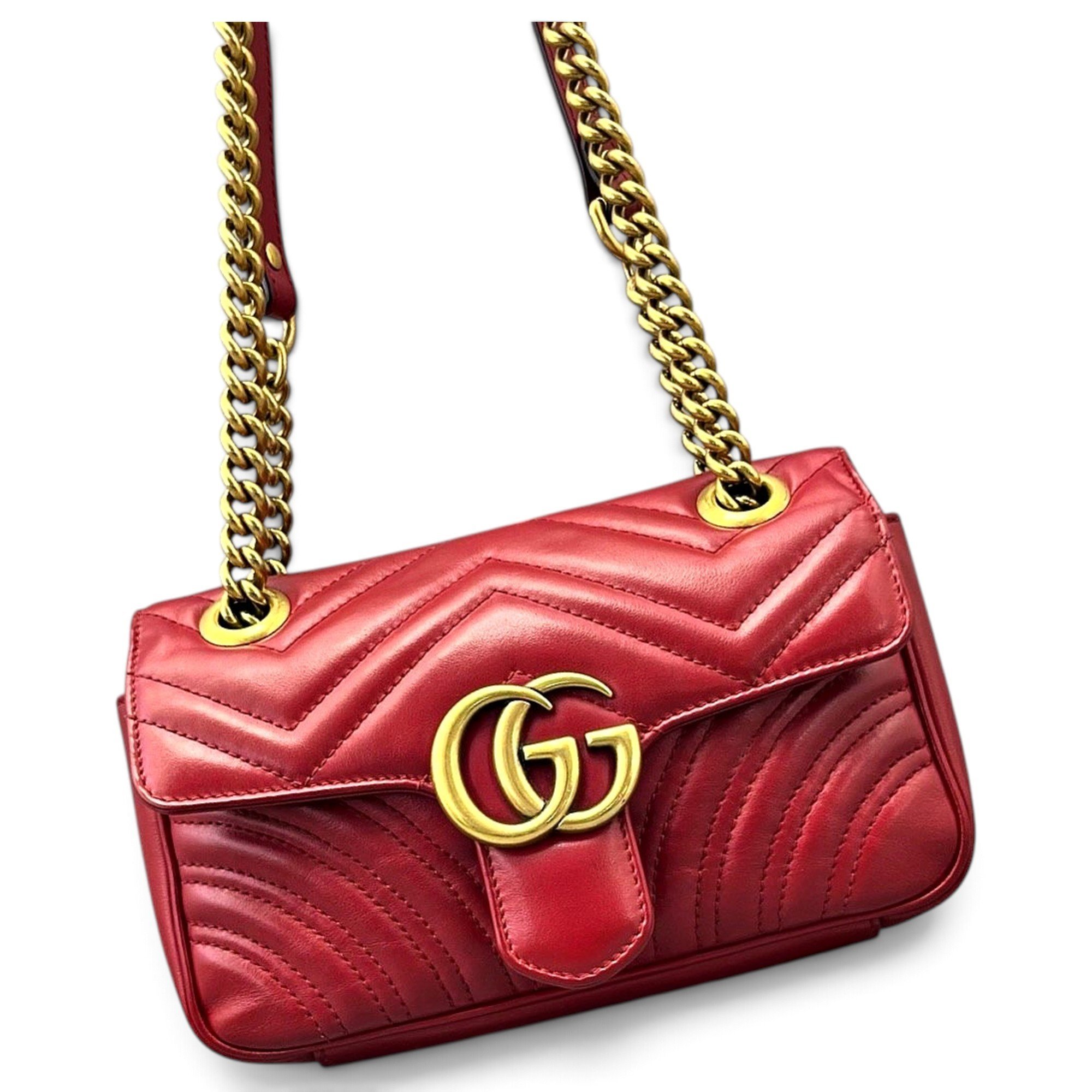 Gucci GG Marmont Flap leather handbag