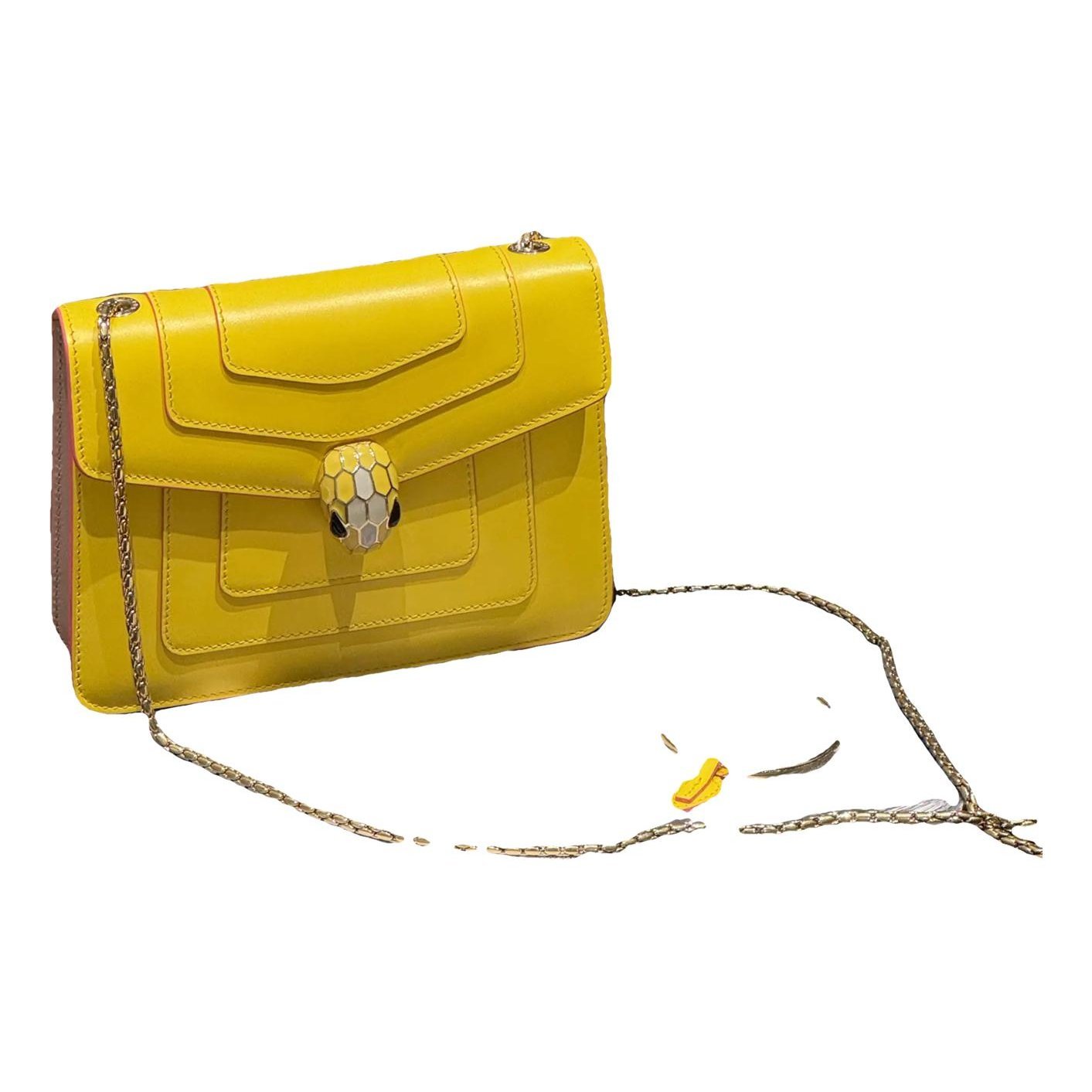 Serpenti leather handbag
