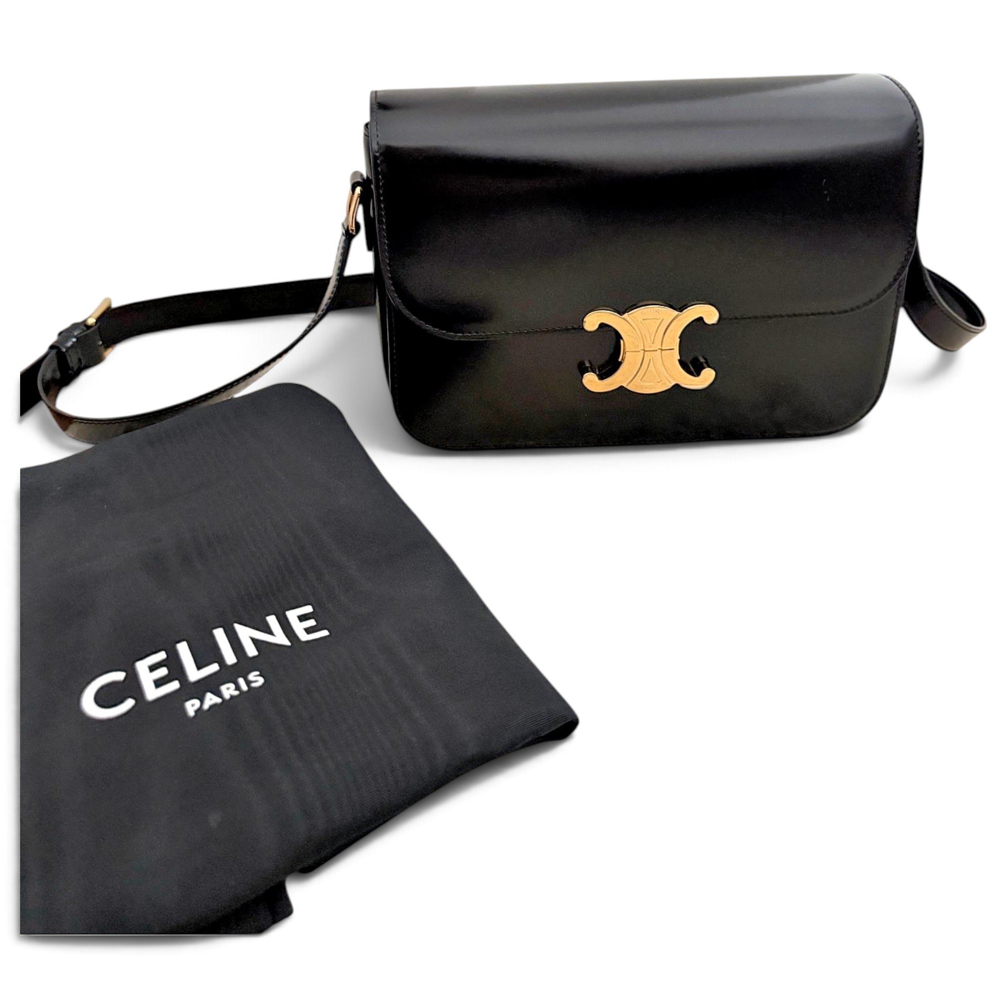 Triomphe leather crossbody bag