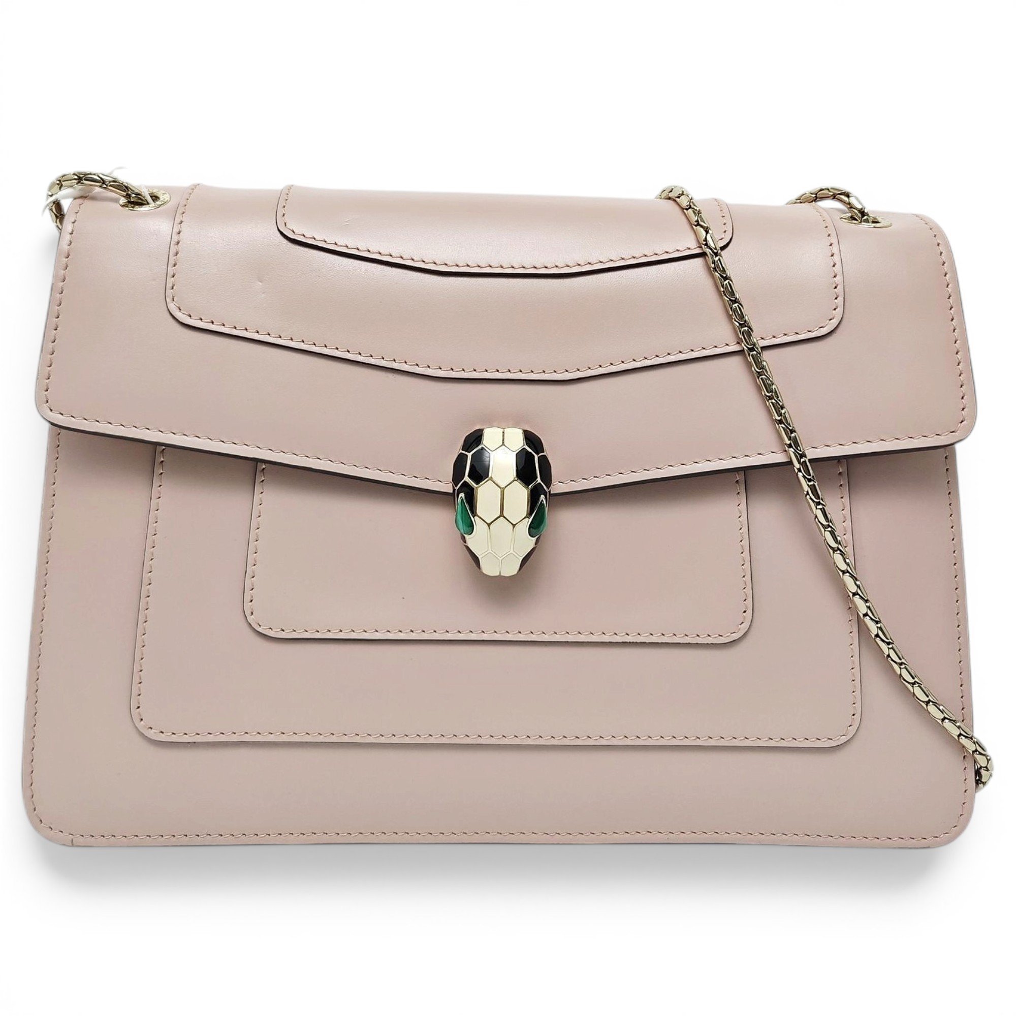Serpenti leather handbag