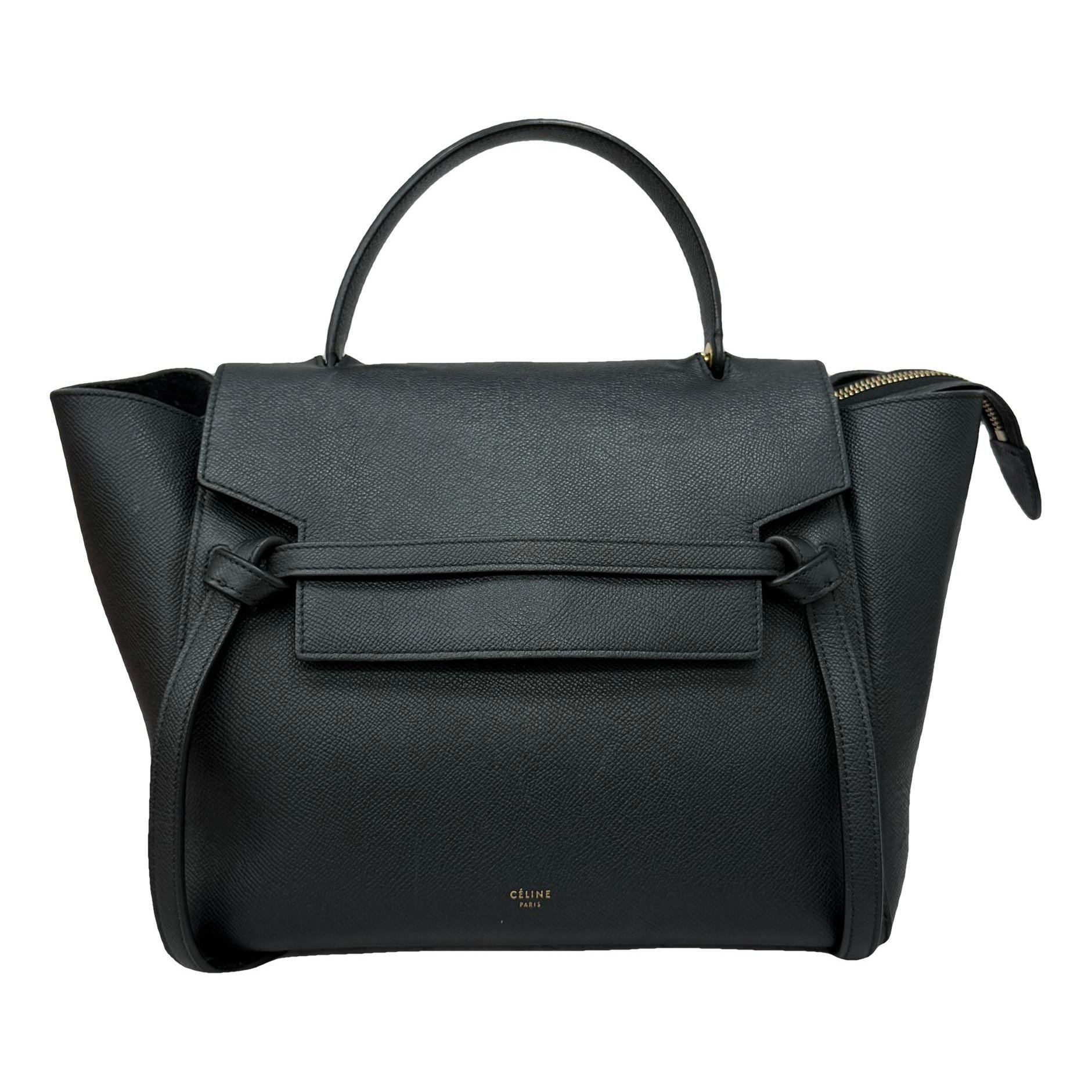 Belt leather handbag