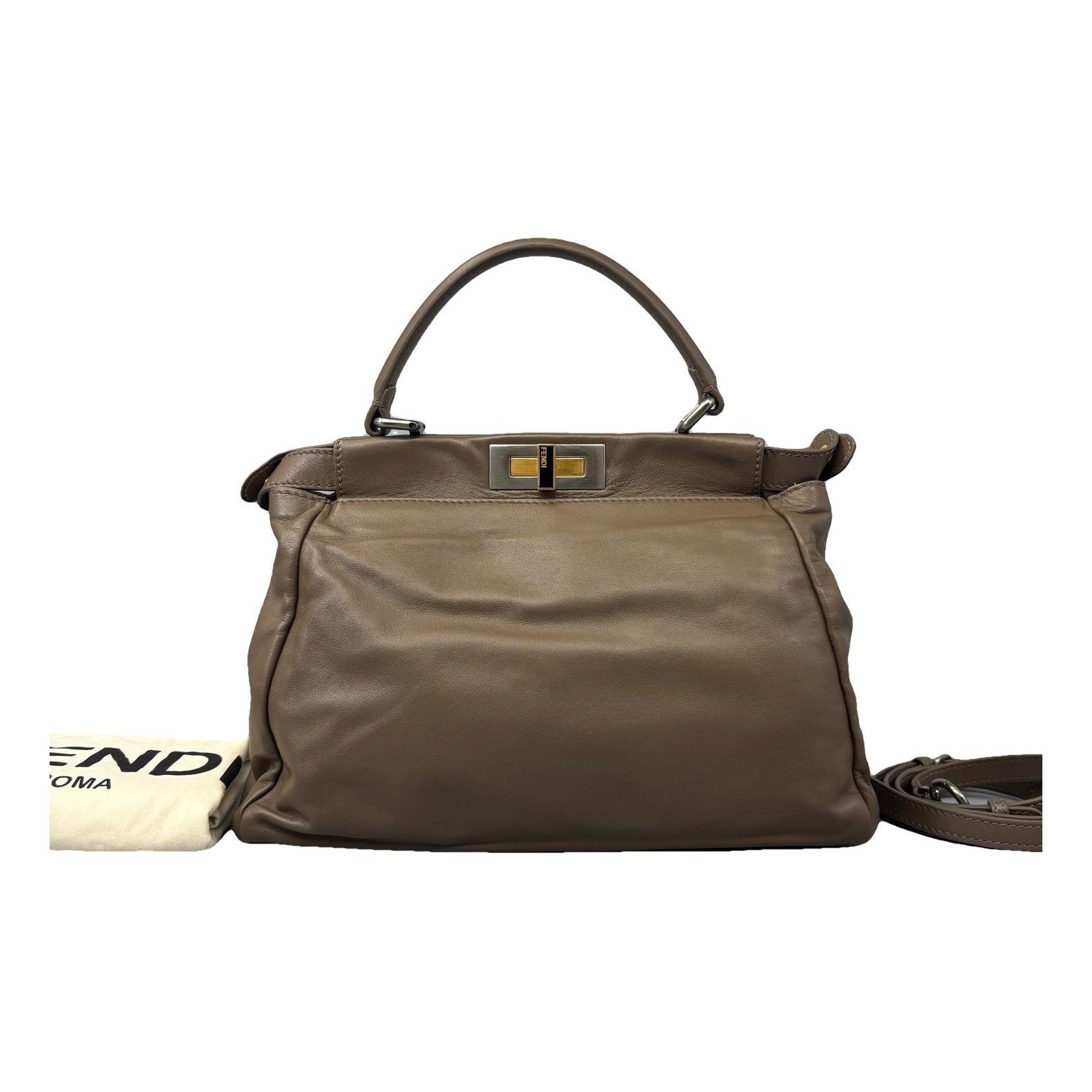Peekaboo leather handbag