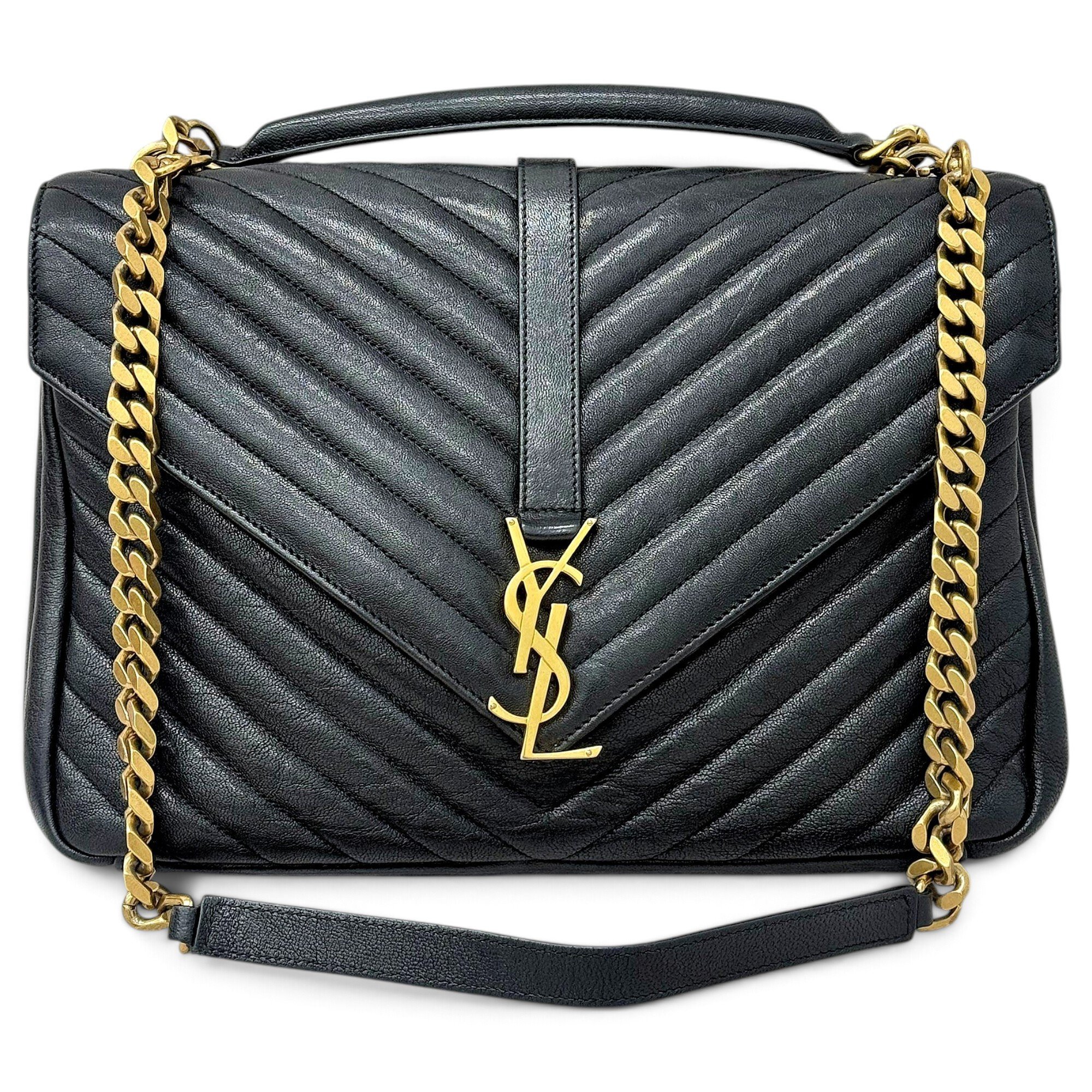 Collége monogramme leather handbag