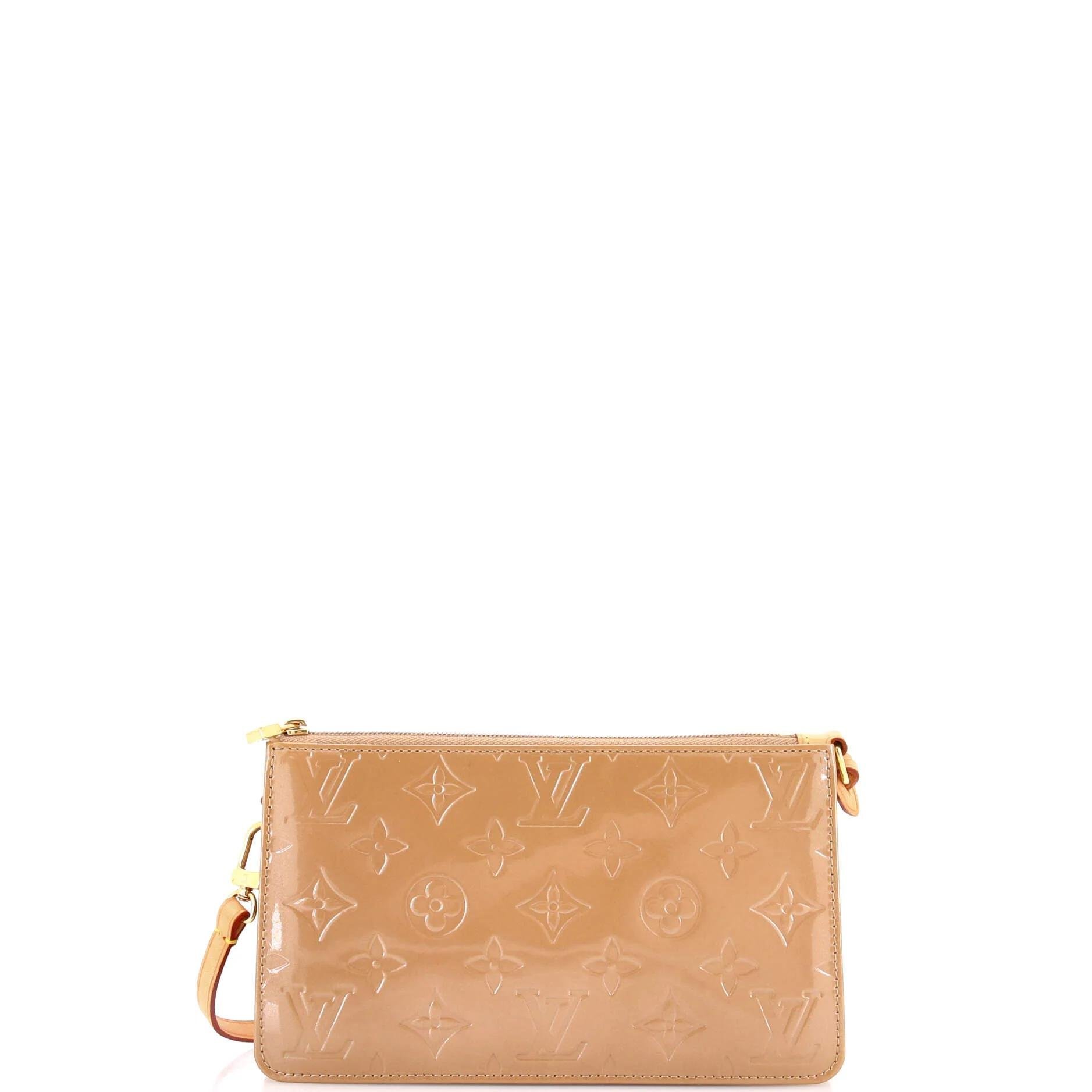 Patent leather clutch bag