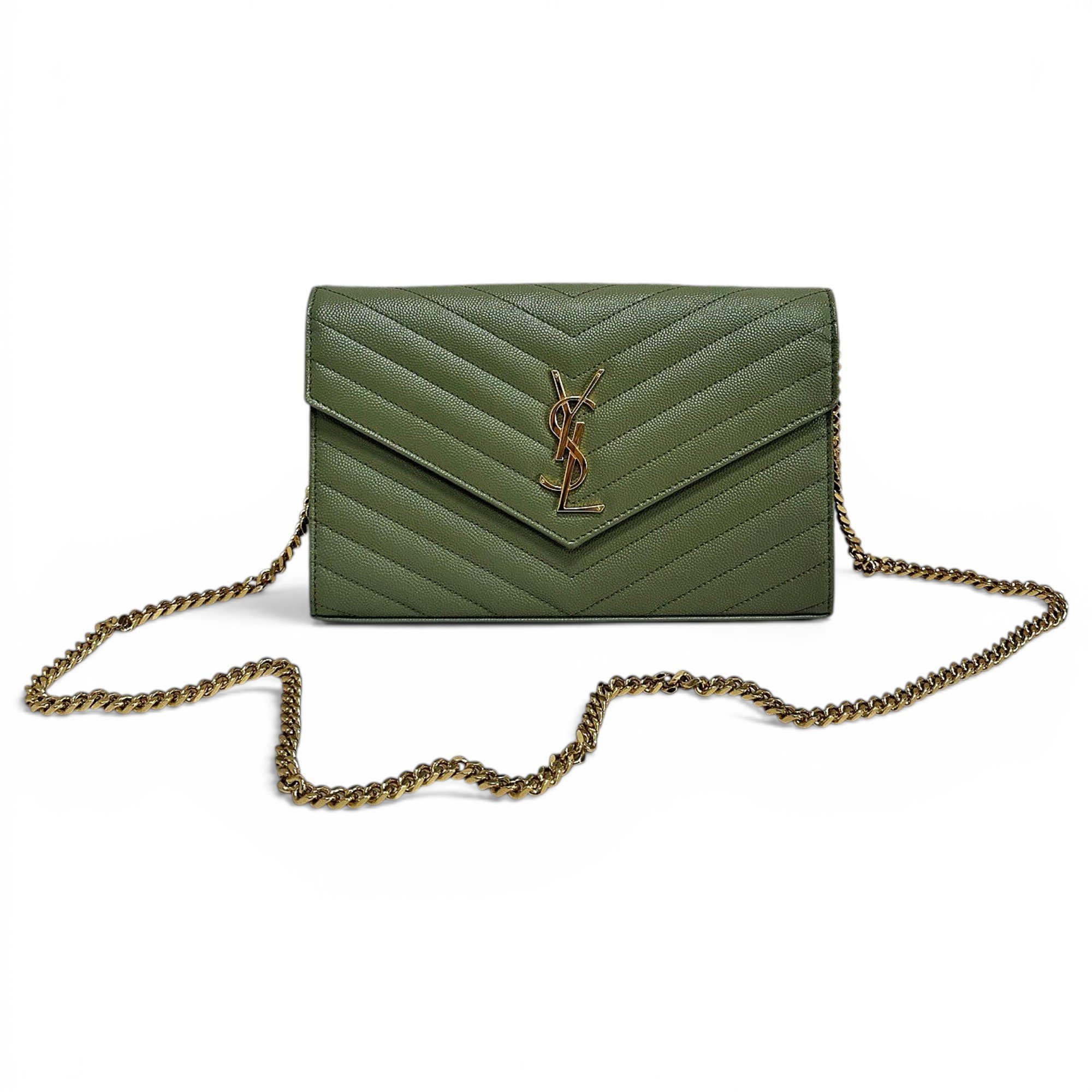 Portefeuille enveloppe leather handbag
