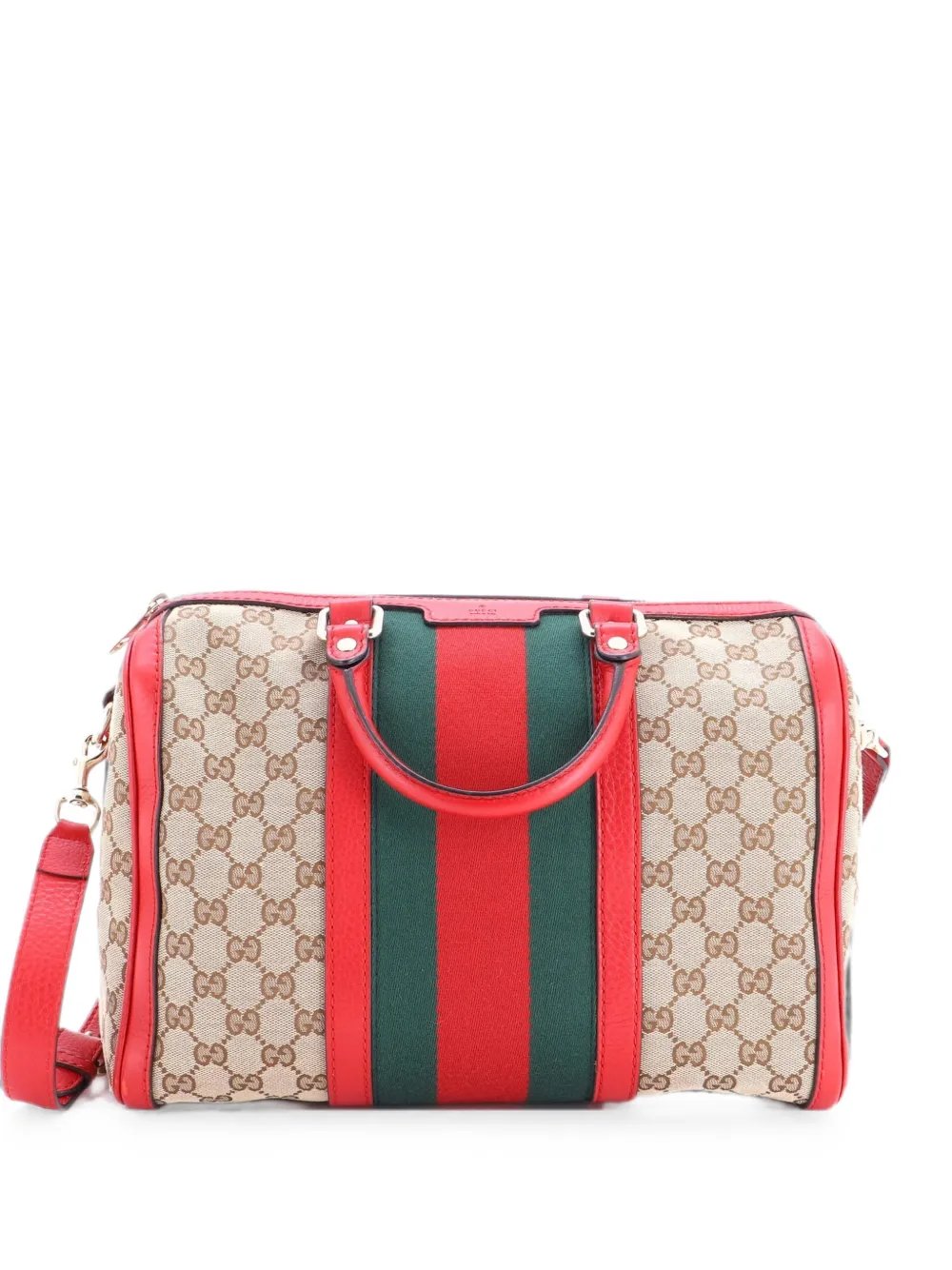 Vintage Web Boston Bag GG Canvas Medium satchel