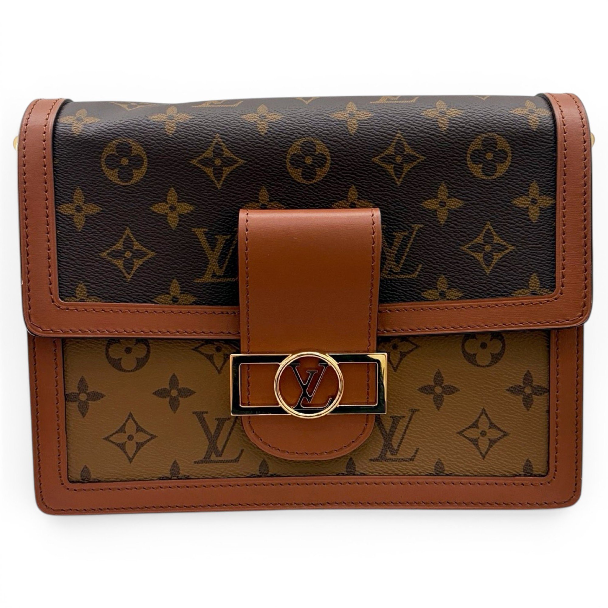 Dauphine leather handbag