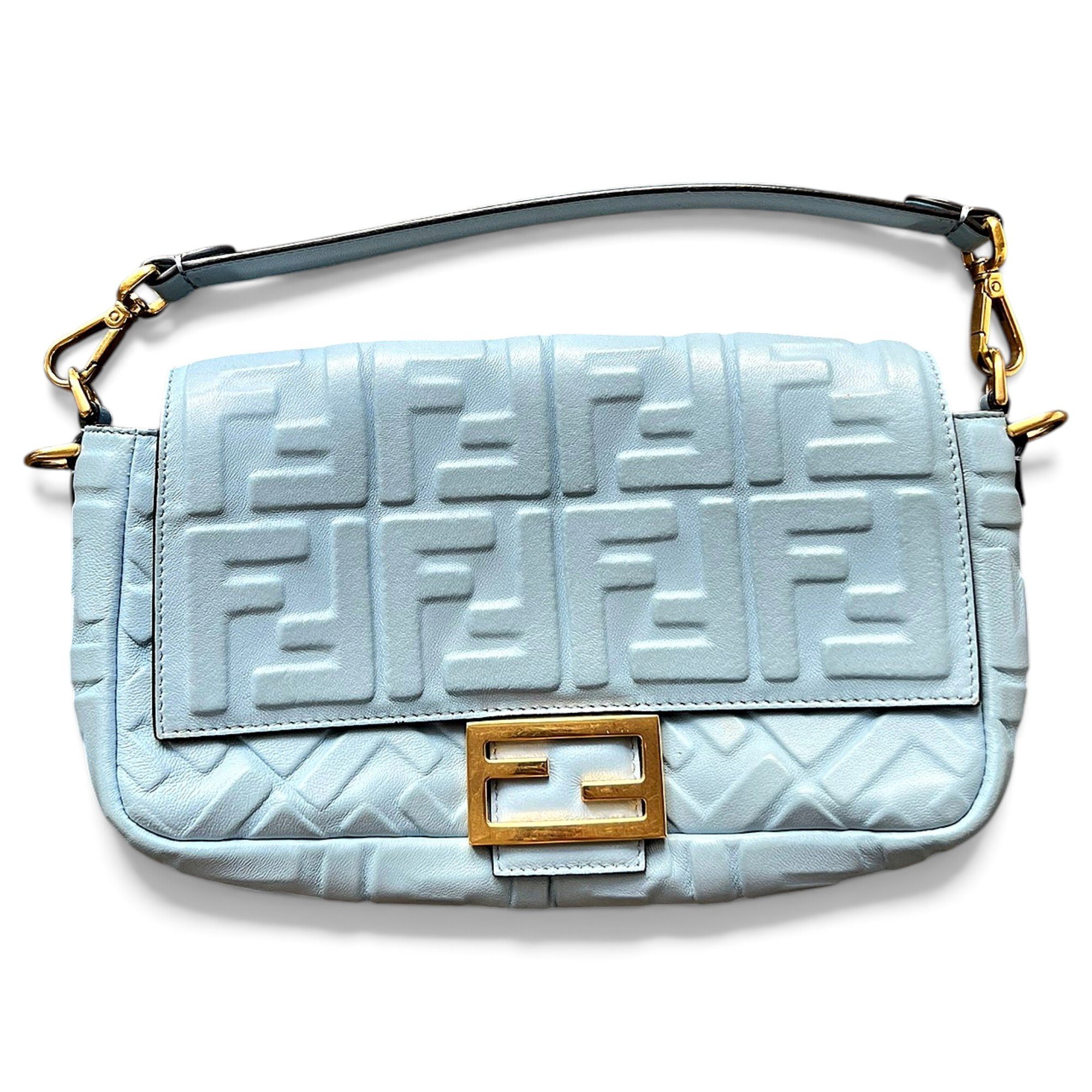 Baguette leather handbag