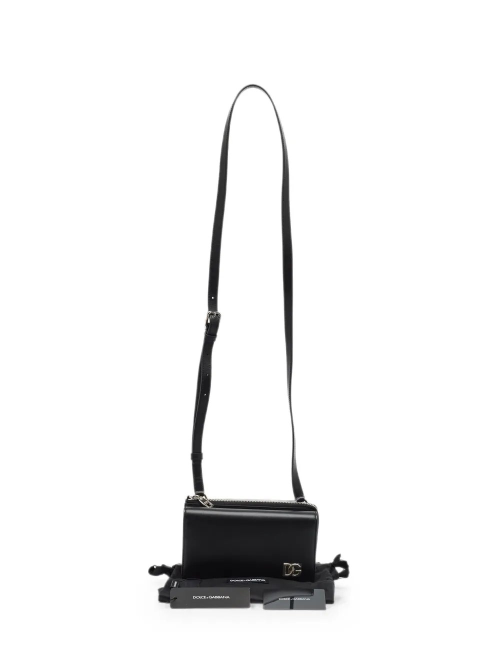 Dolce & Gabbana DG Logo leather crossbody bag