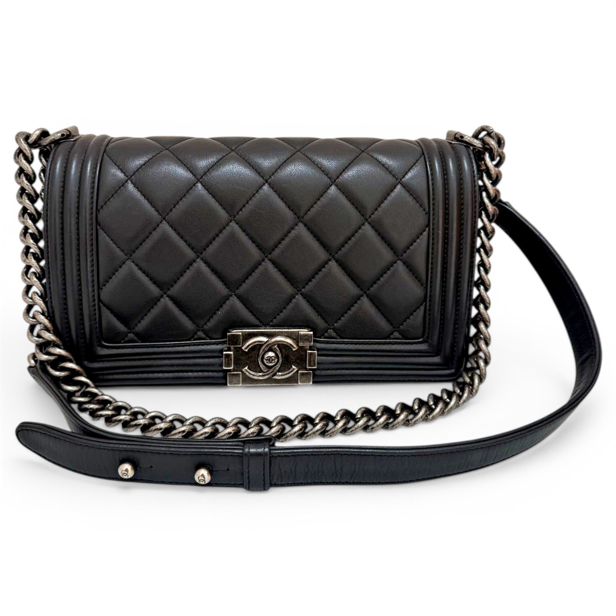 Boy leather crossbody bag
