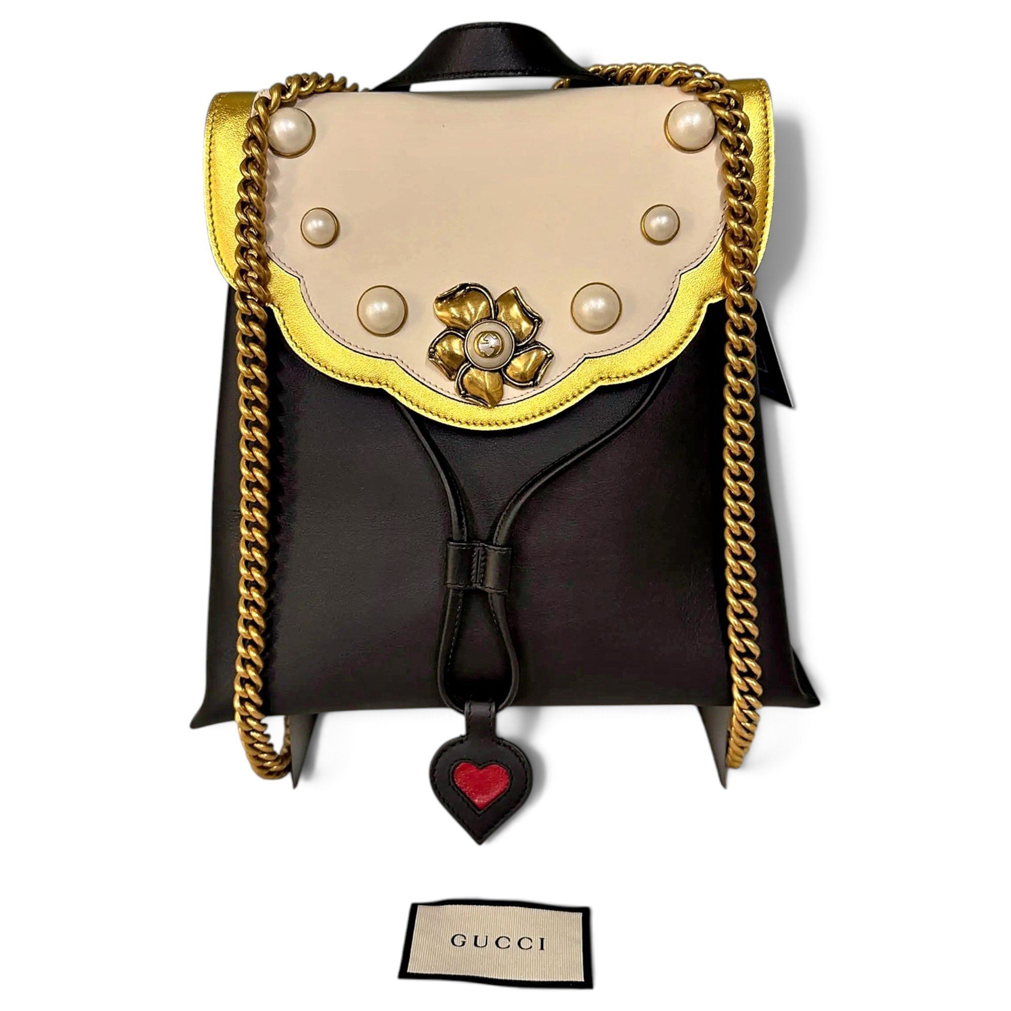 Leather backpack