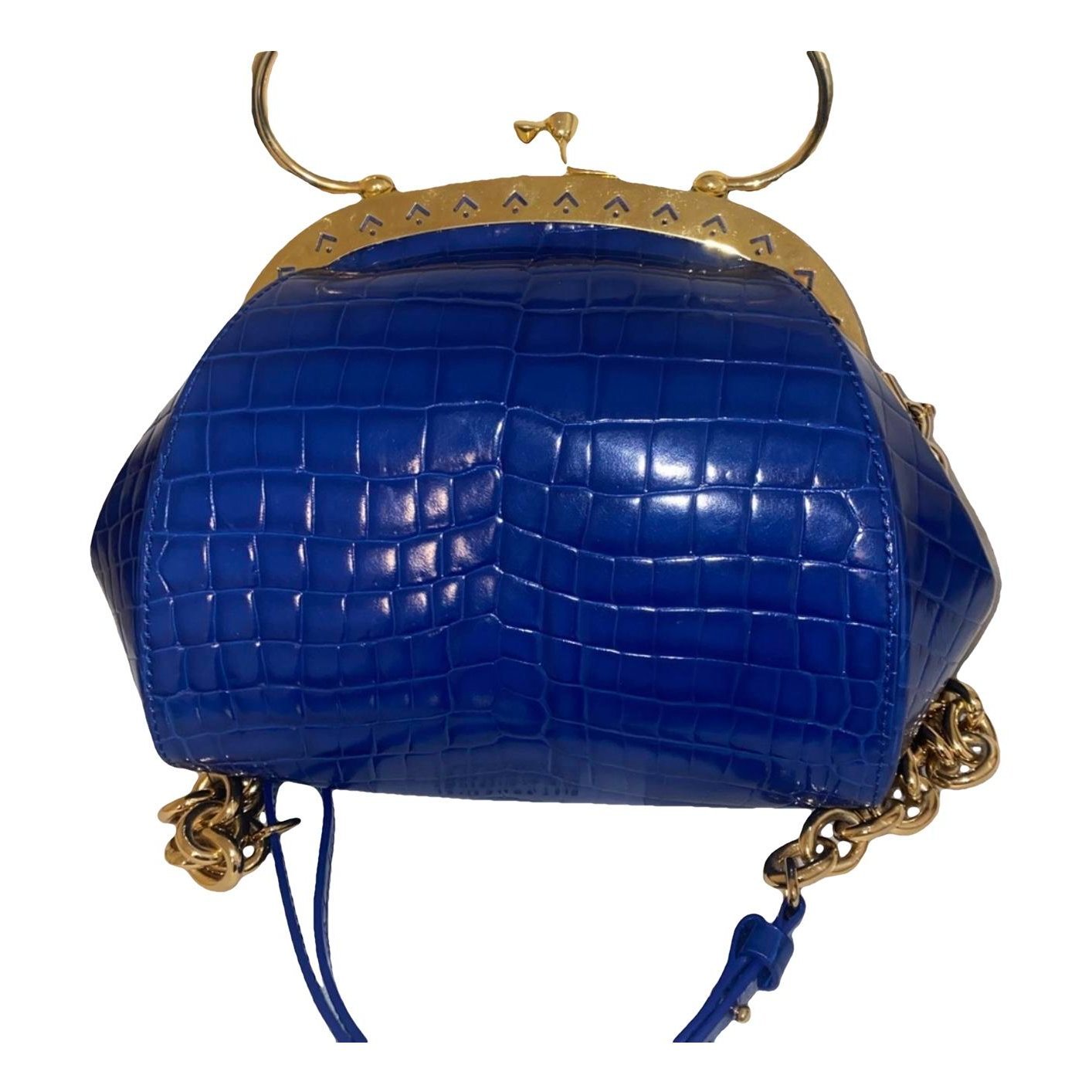 Leather clutch bag