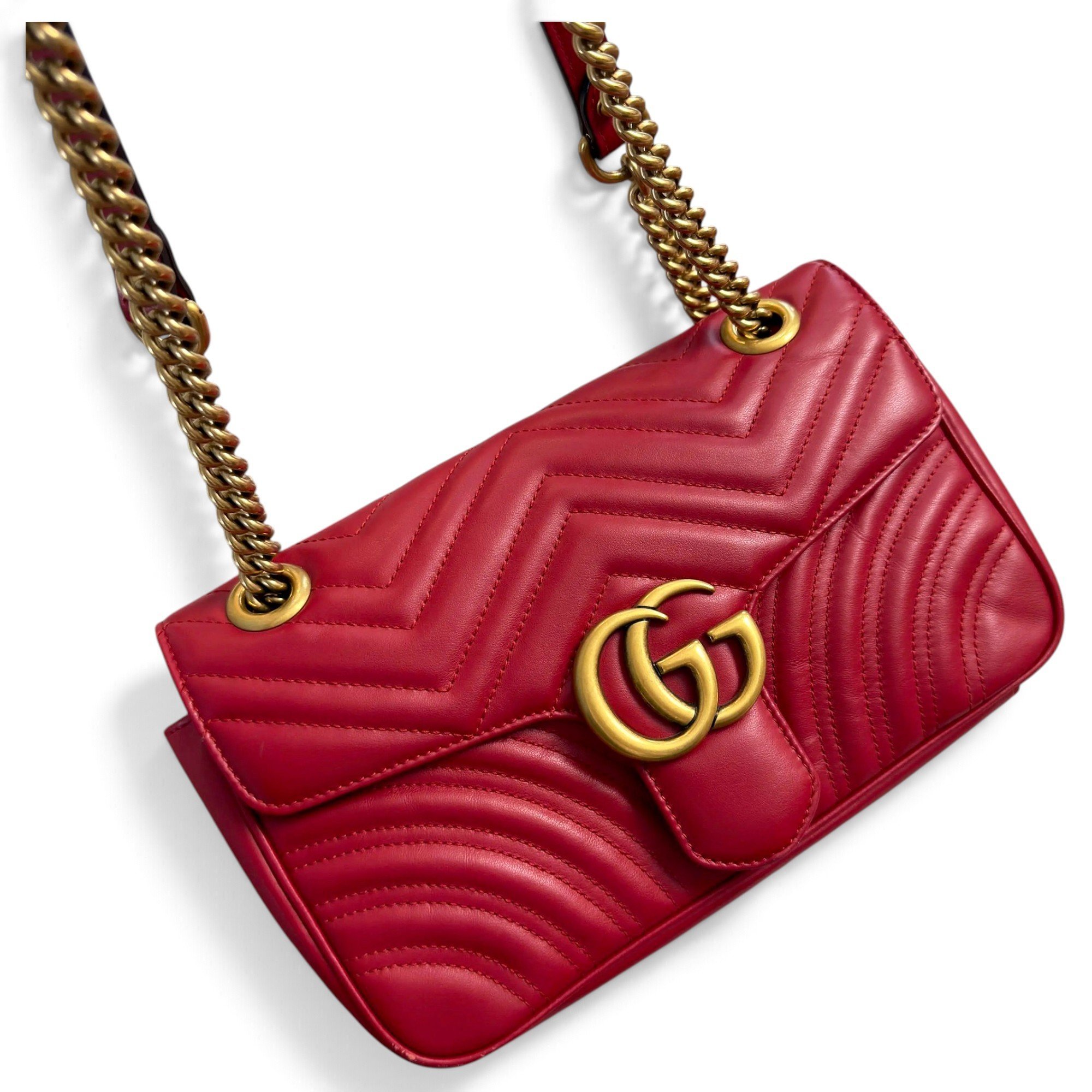 GG Marmont Flap leather crossbody bag