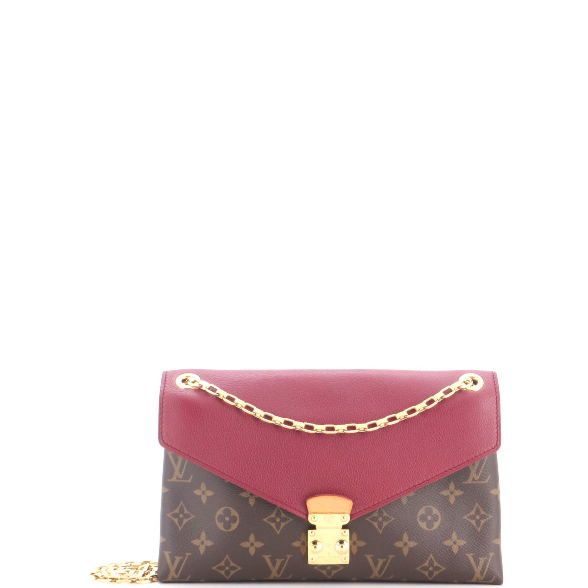 Pallas Chain Shoulder Bag Monogram Canvas and Calfskin
