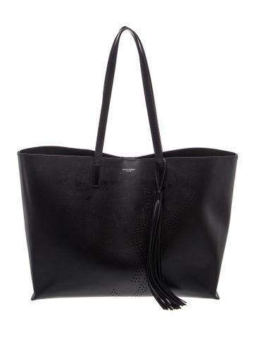 Leather Perforated Shopping Large