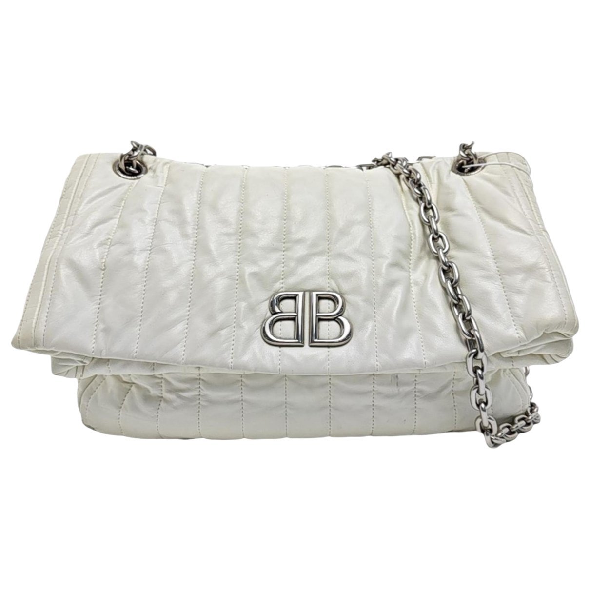 BB chain leather handbag