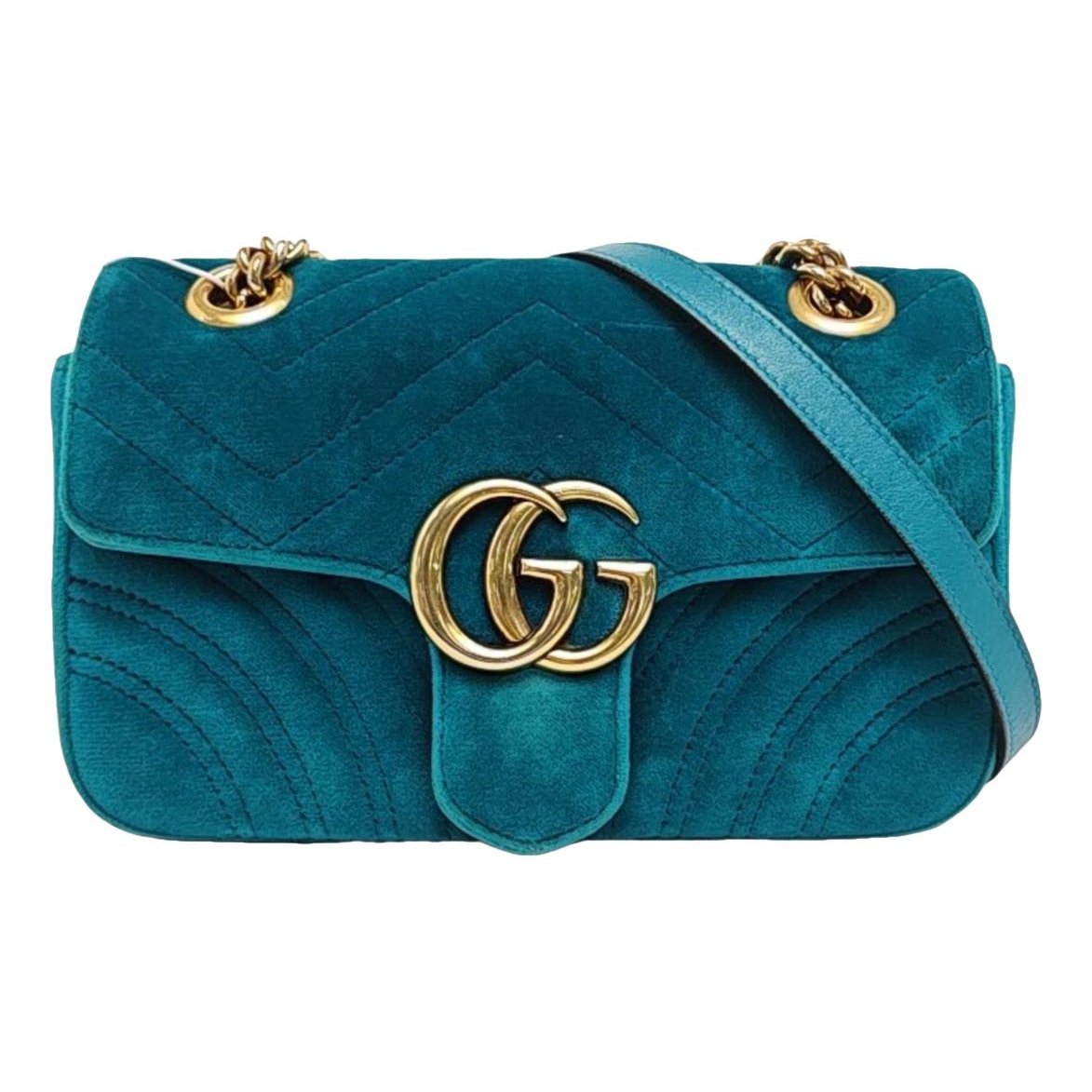 GG Marmont Flap velvet crossbody bag