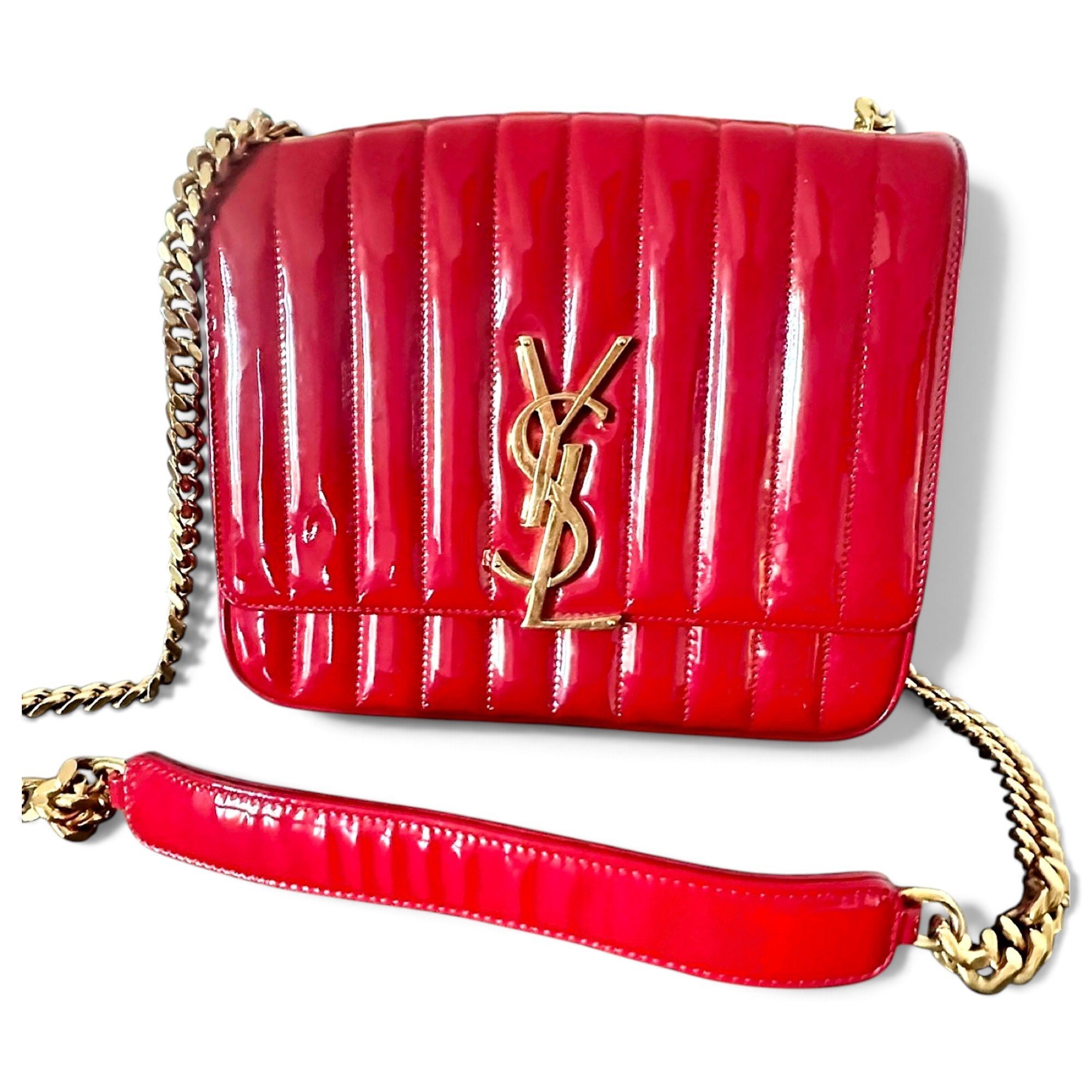Vicky patent leather handbag