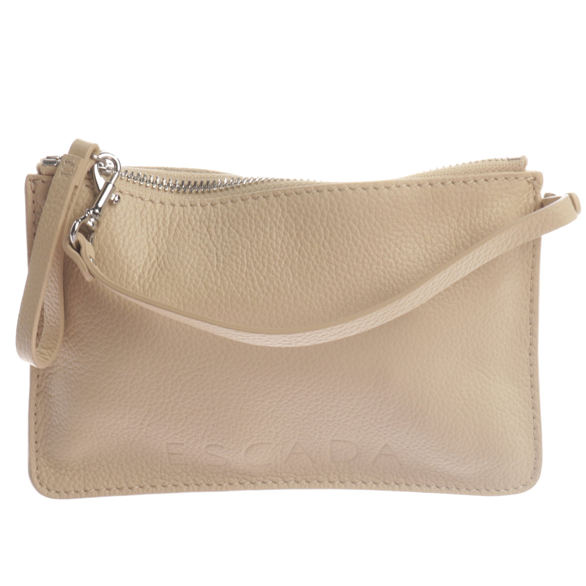 Leather clutch bag
