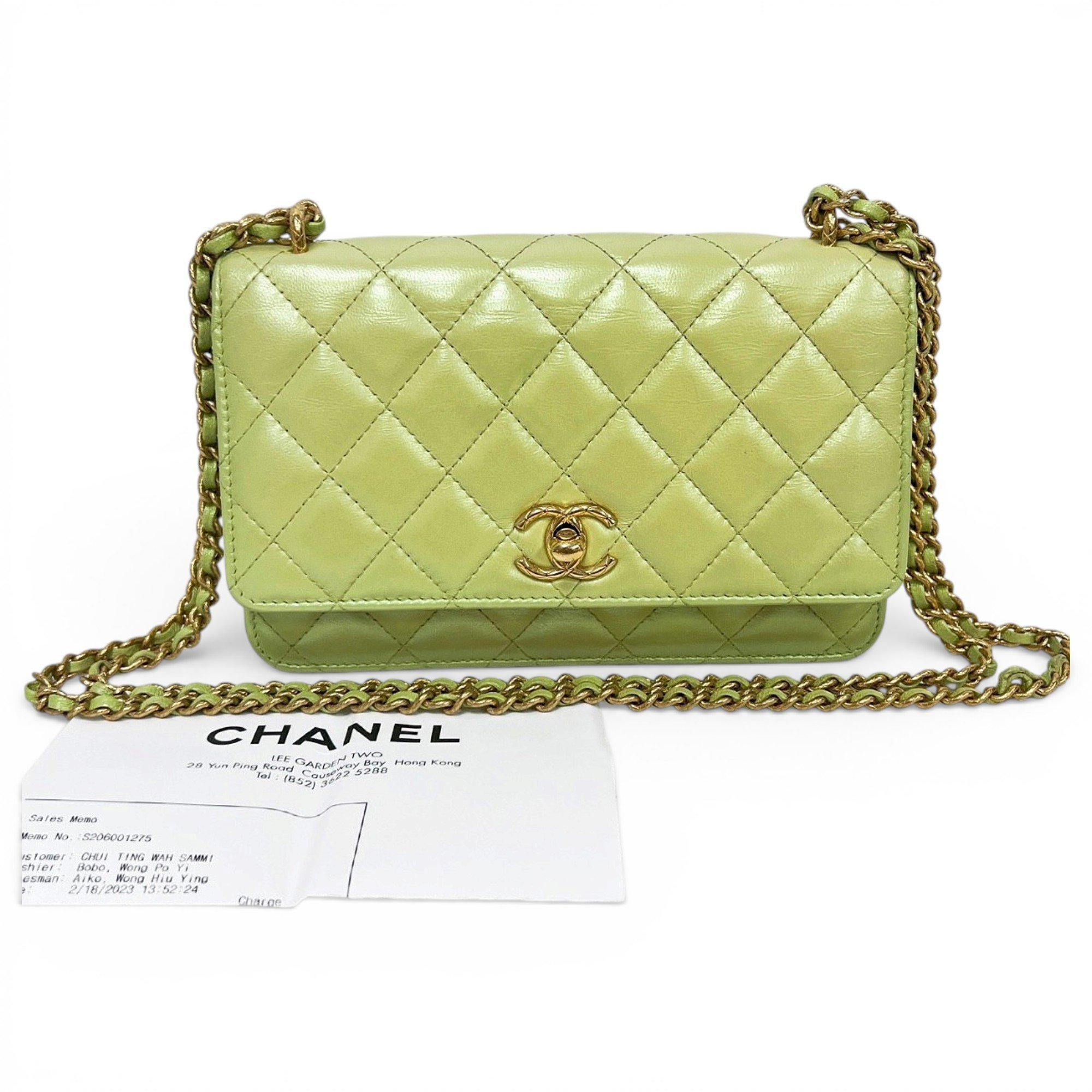 Wallet On Chain Timeless/Classique leather crossbody bag