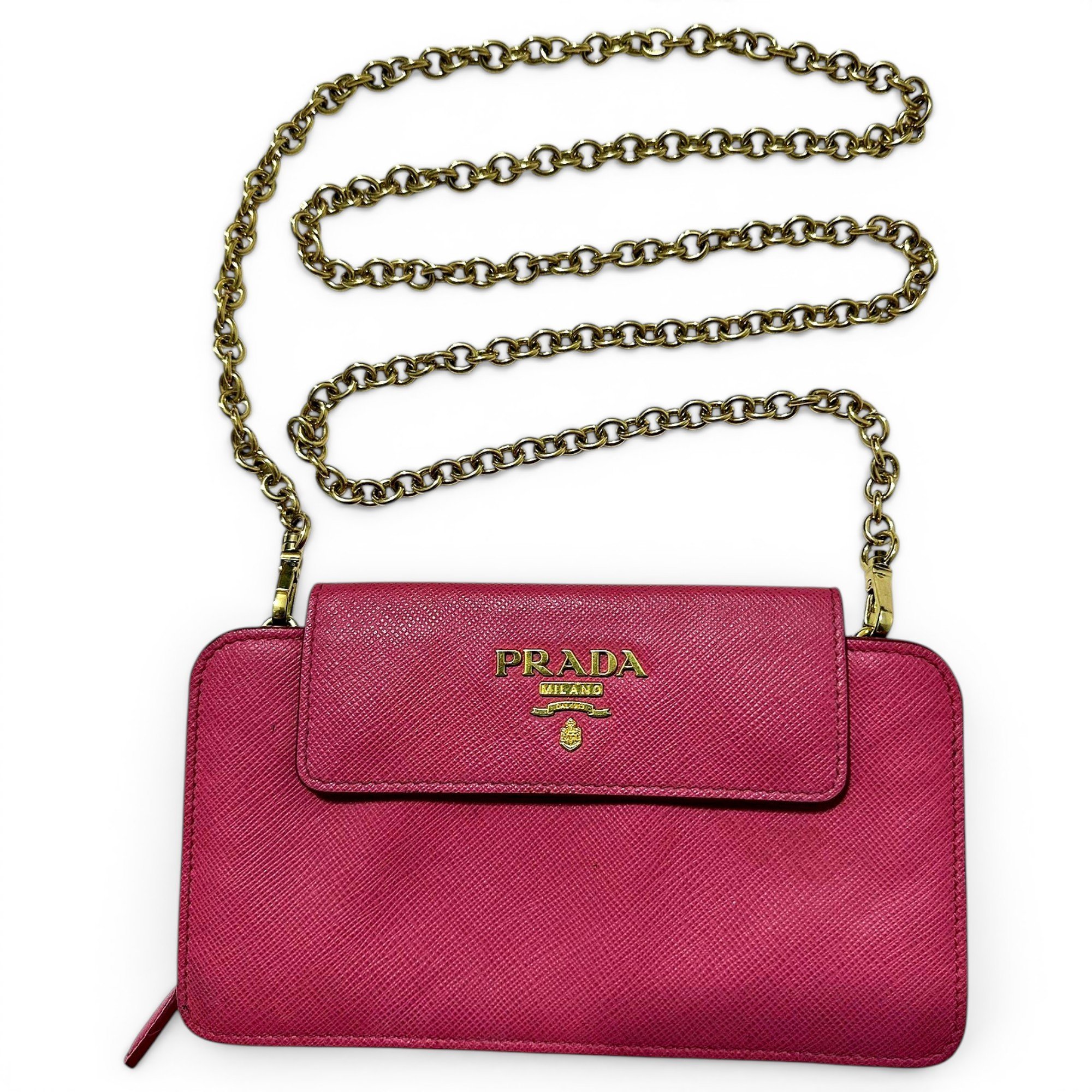 Light Frame leather clutch bag