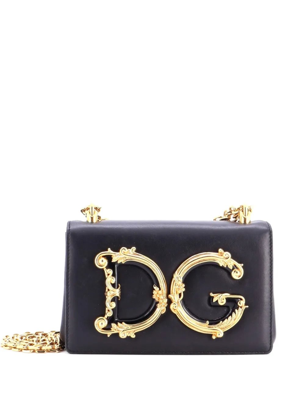 Dolce & Gabbana DG Girls Flap Bag Embellished Leather Small crossbody bag