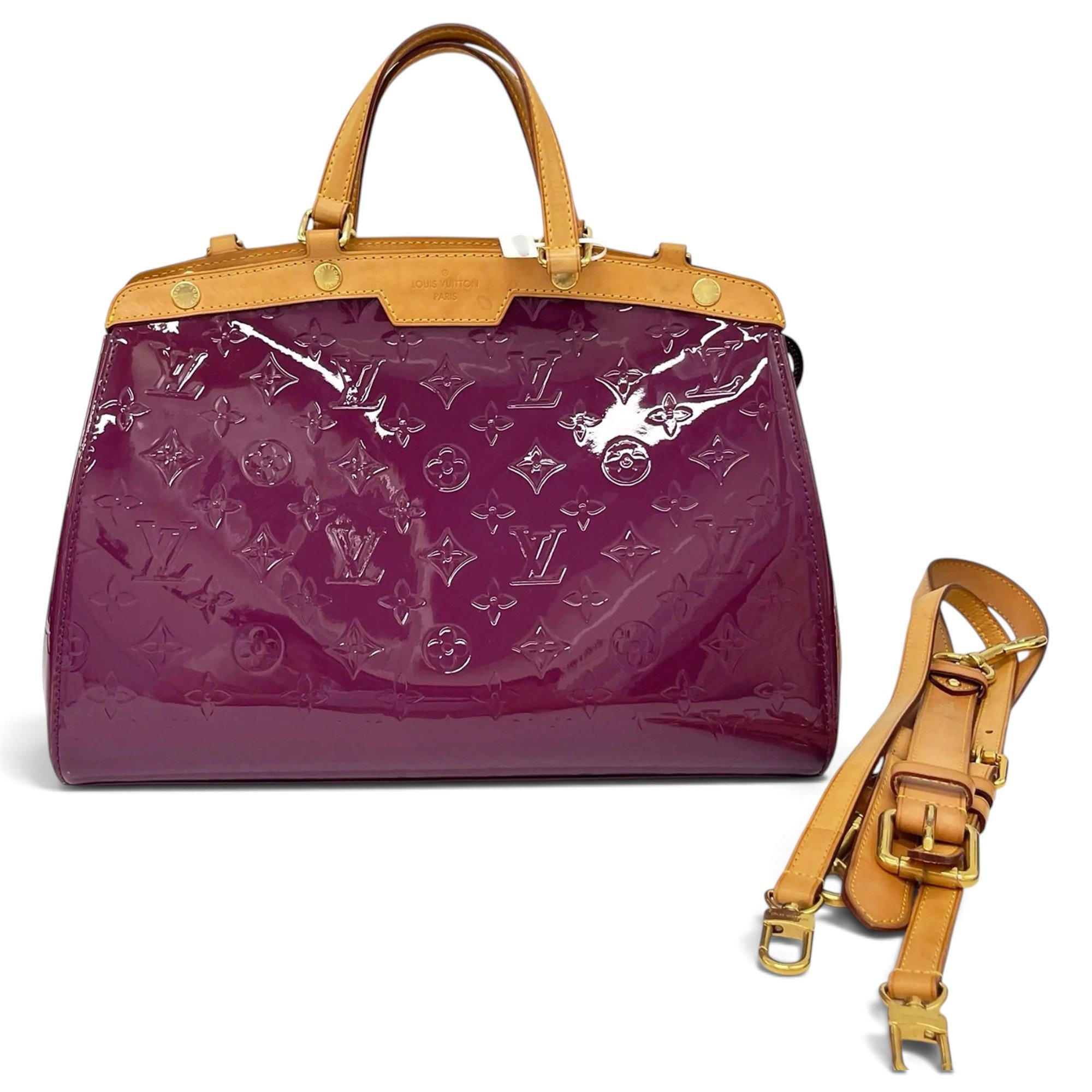 Bréa patent leather handbag