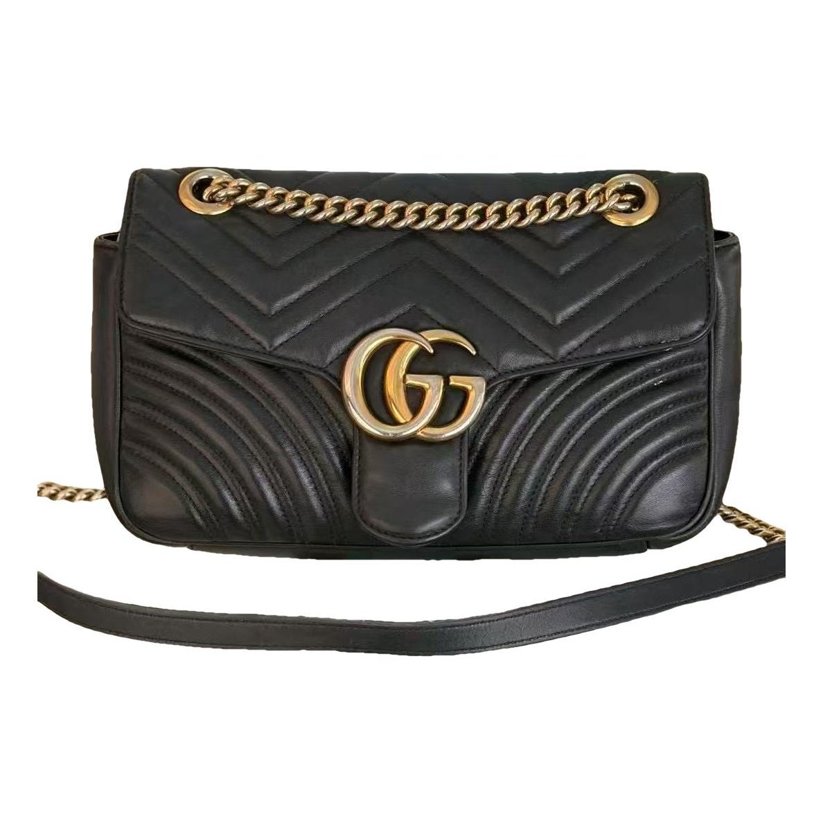 GG Marmont Flap leather handbag