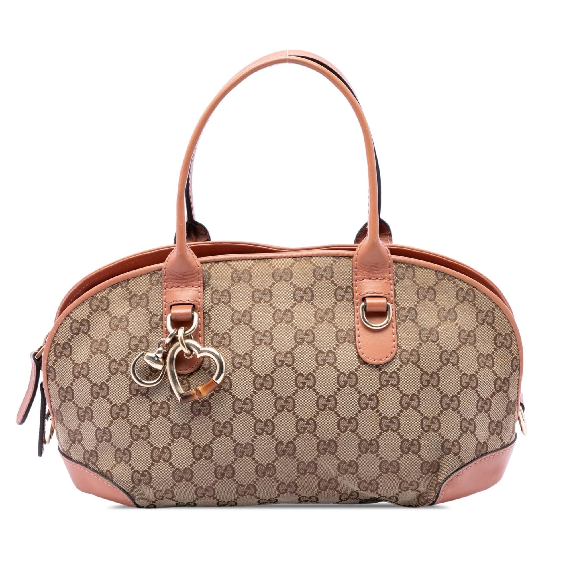 Gucci B leather satchel