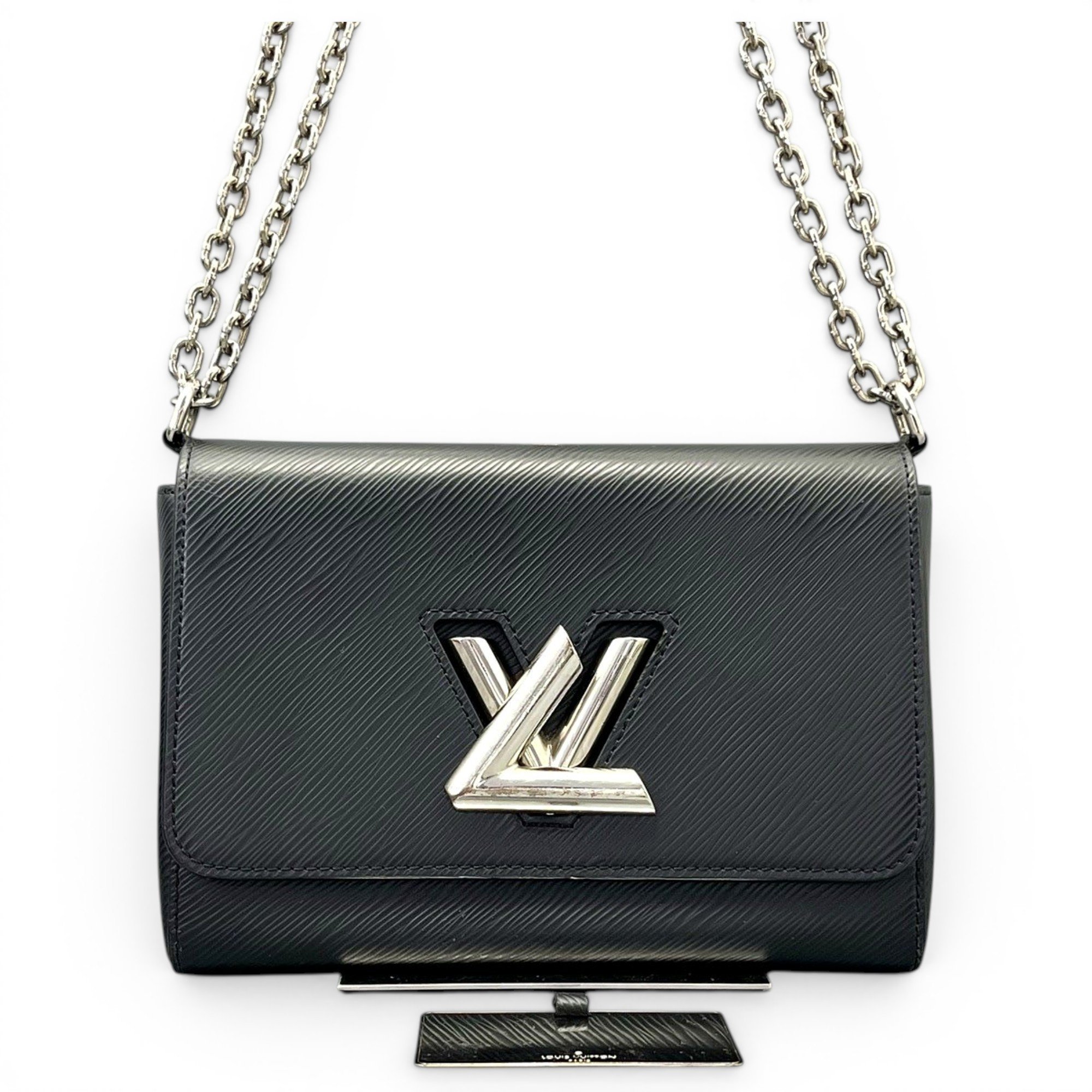 Twist leather handbag